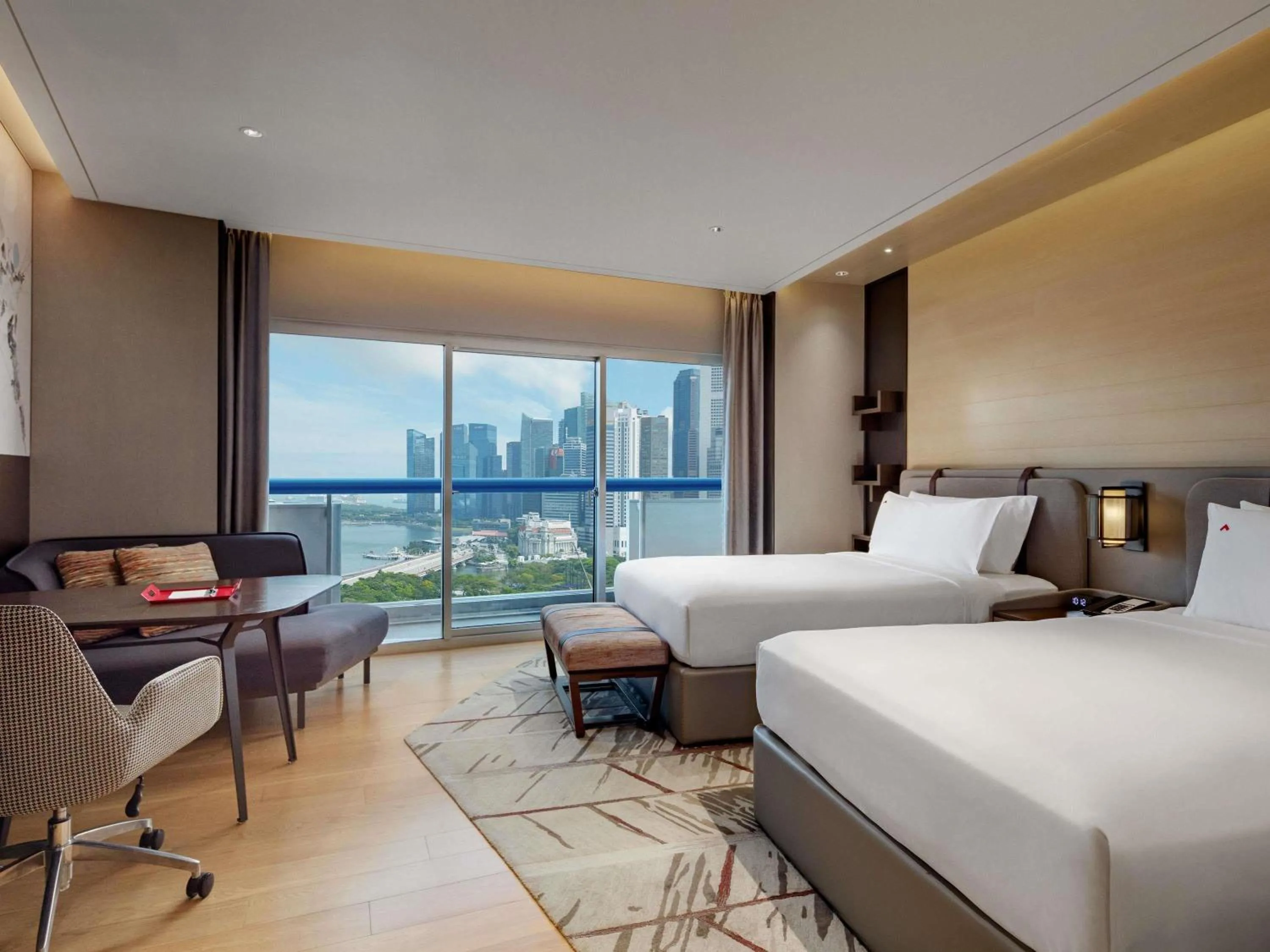 Bedroom, Bed in Swissotel The Stamford Singapore