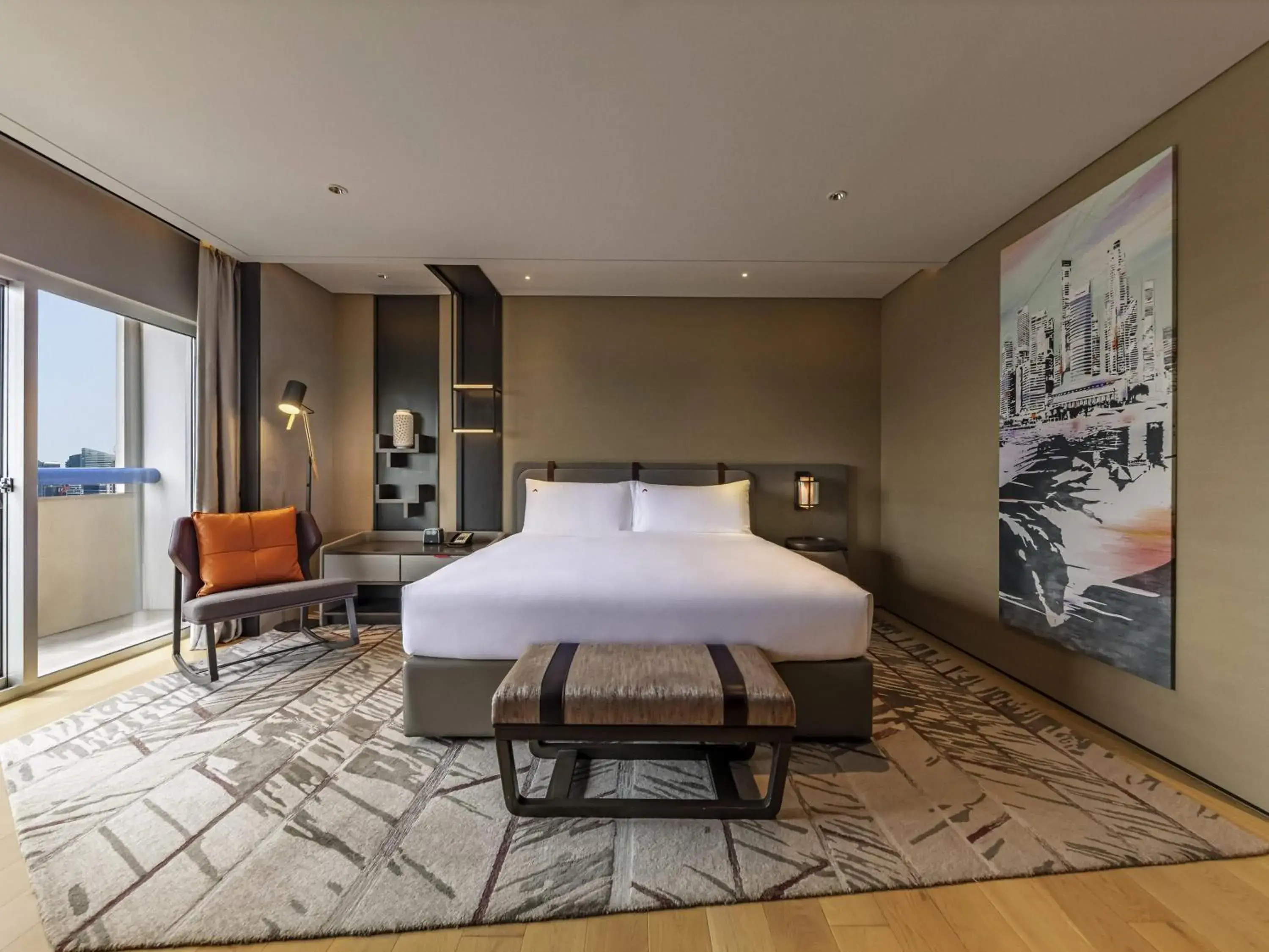 Bedroom, Bed in Swissotel The Stamford Singapore Bedroom, Bed in Swissotel The Stamford Singapore