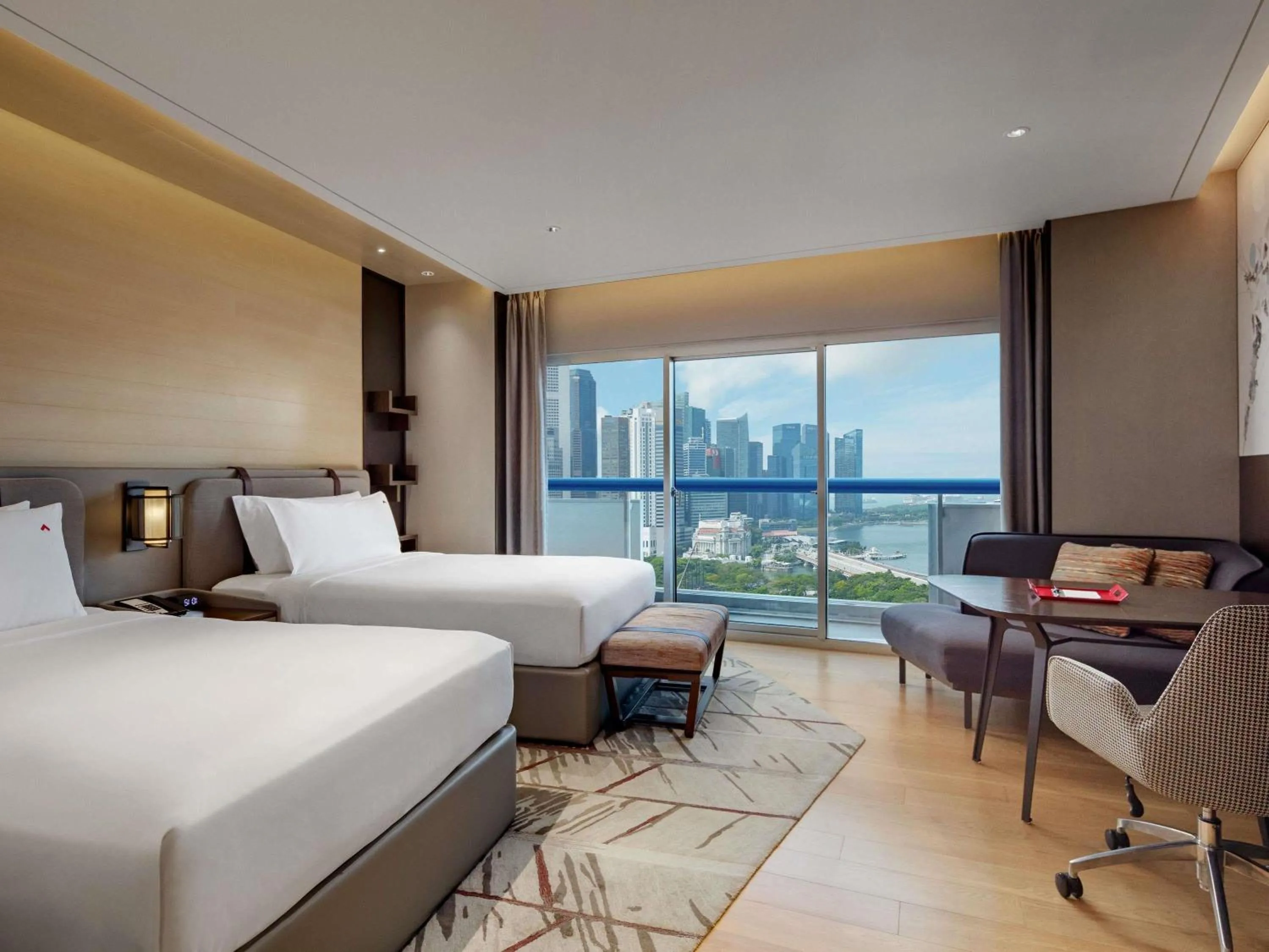 Bedroom, Bed in Swissotel The Stamford Singapore