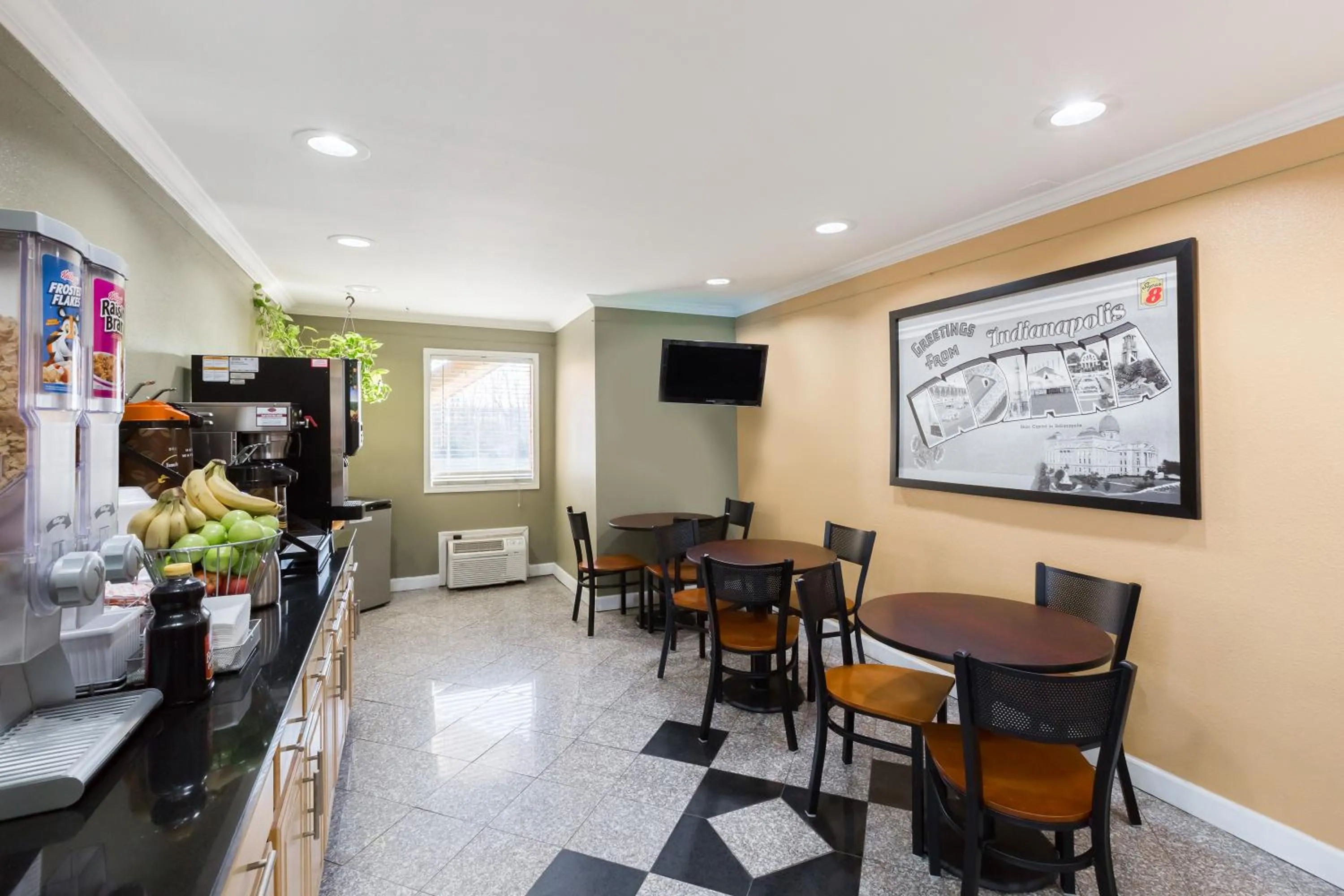 Continental breakfast in Super 8 by Wyndham Indianapolis-Southport Rd