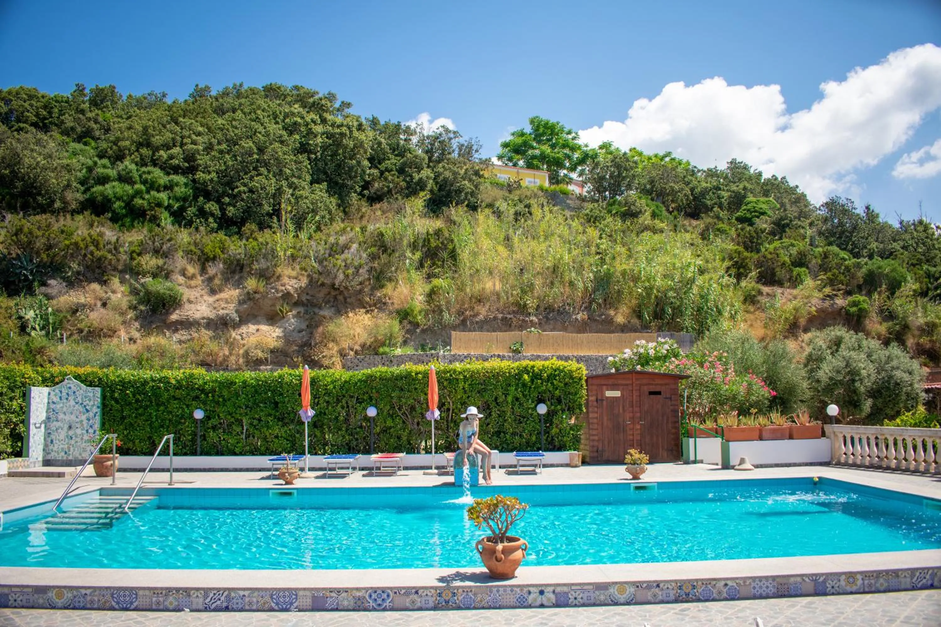 Swimming pool in Hotel Villa Rita