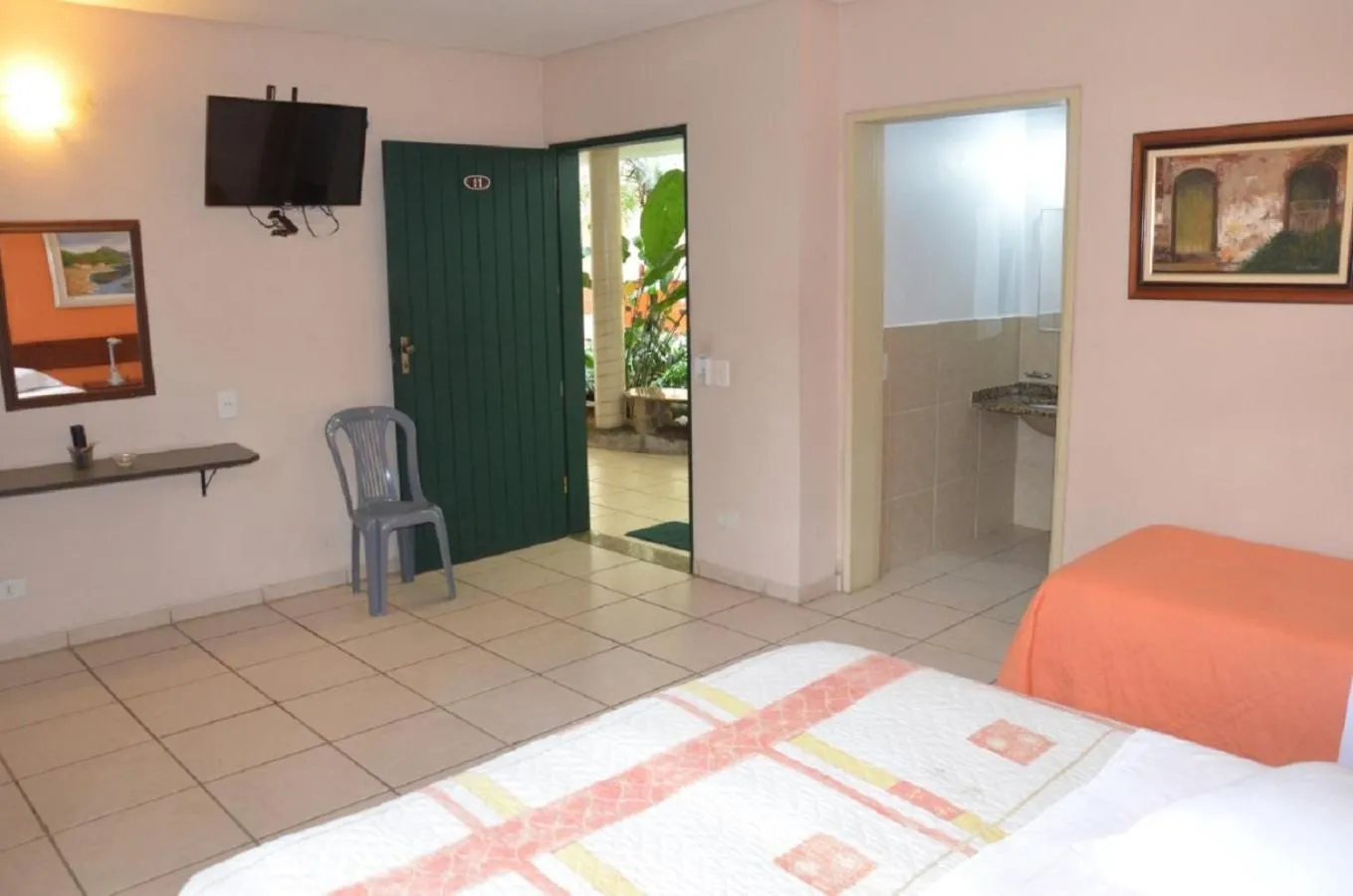 Bed in Pousada Villa Harmonia