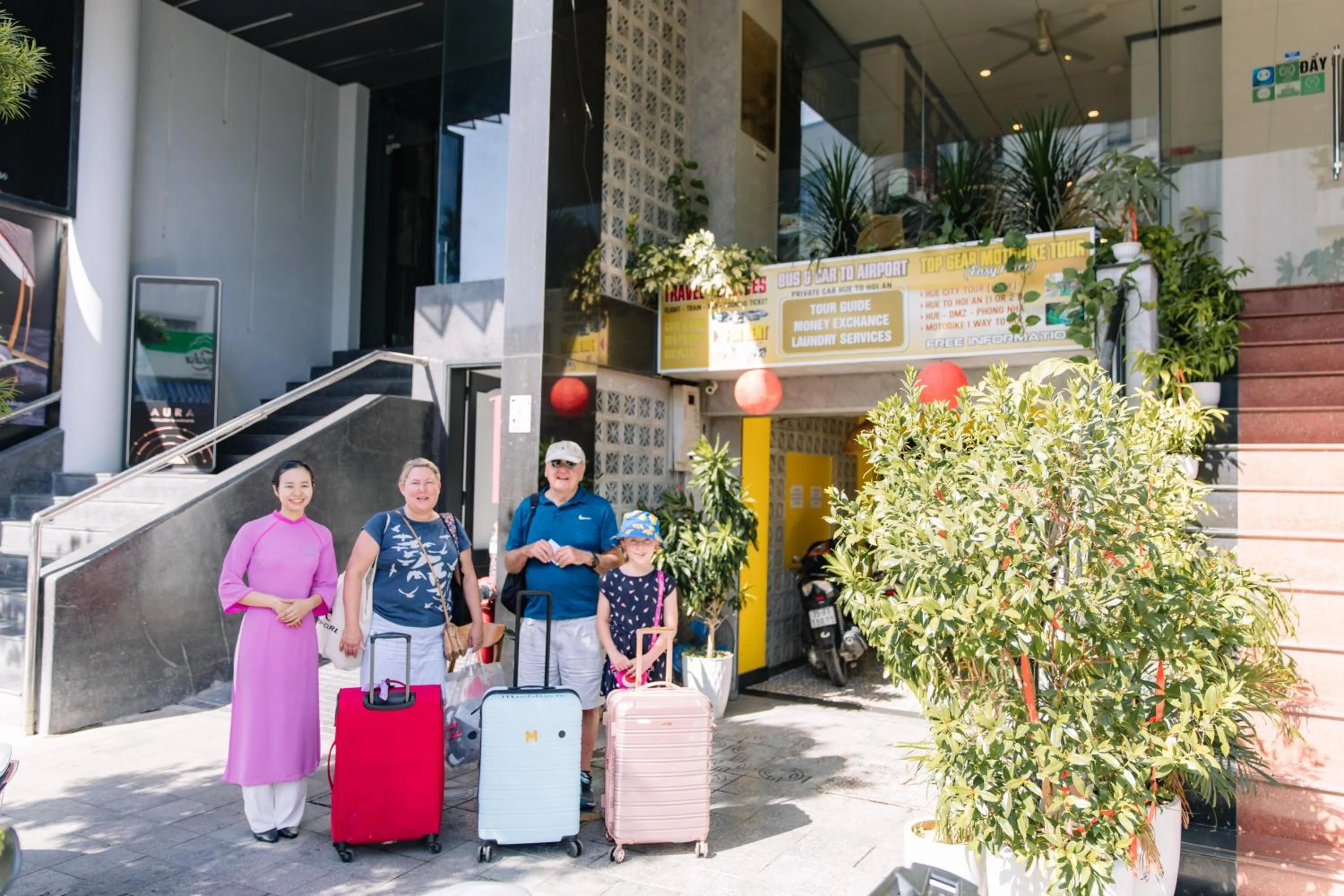 group of guests in Orchid Hotel