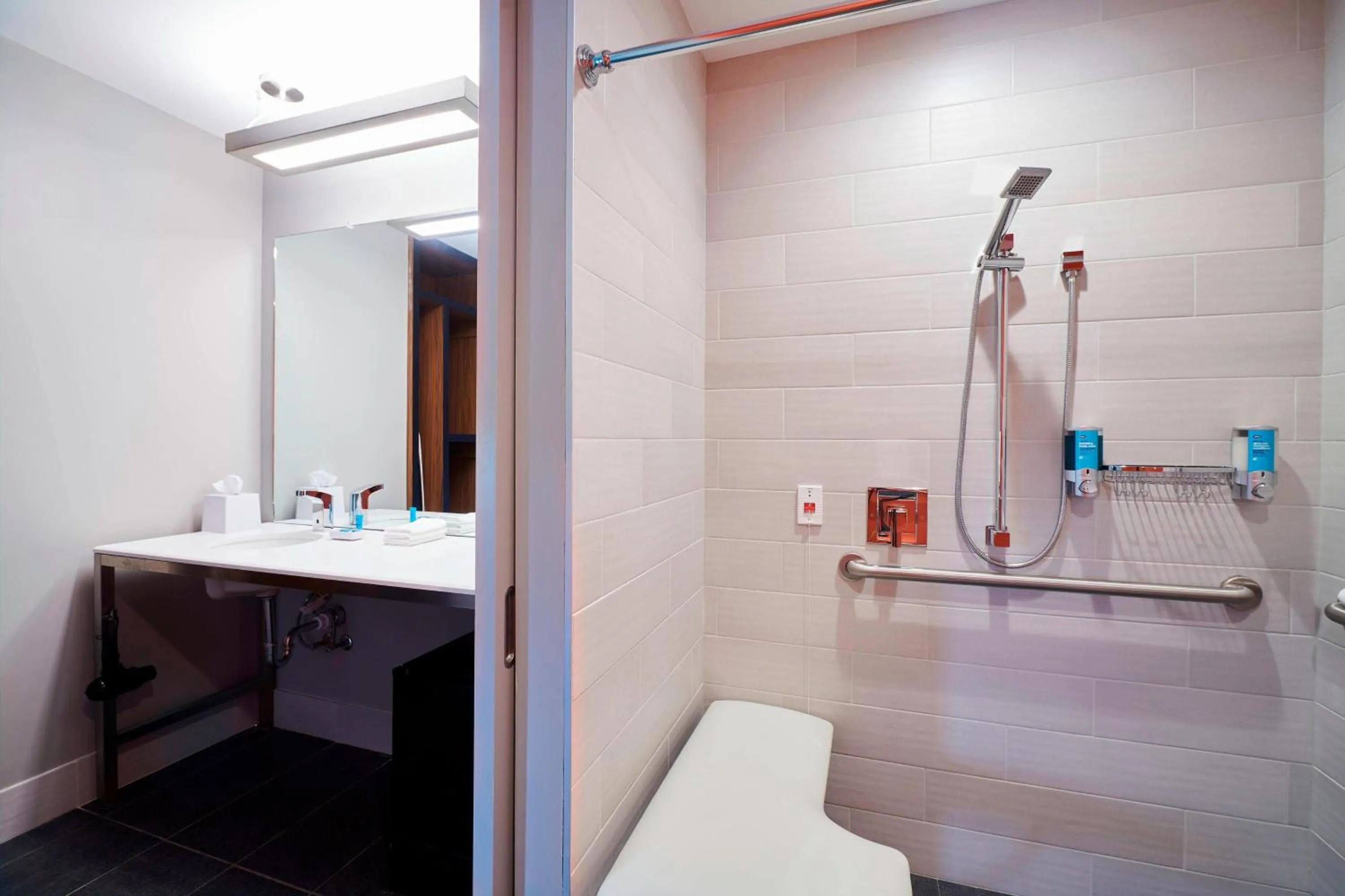 Bathroom in Aloft Cleveland Airport