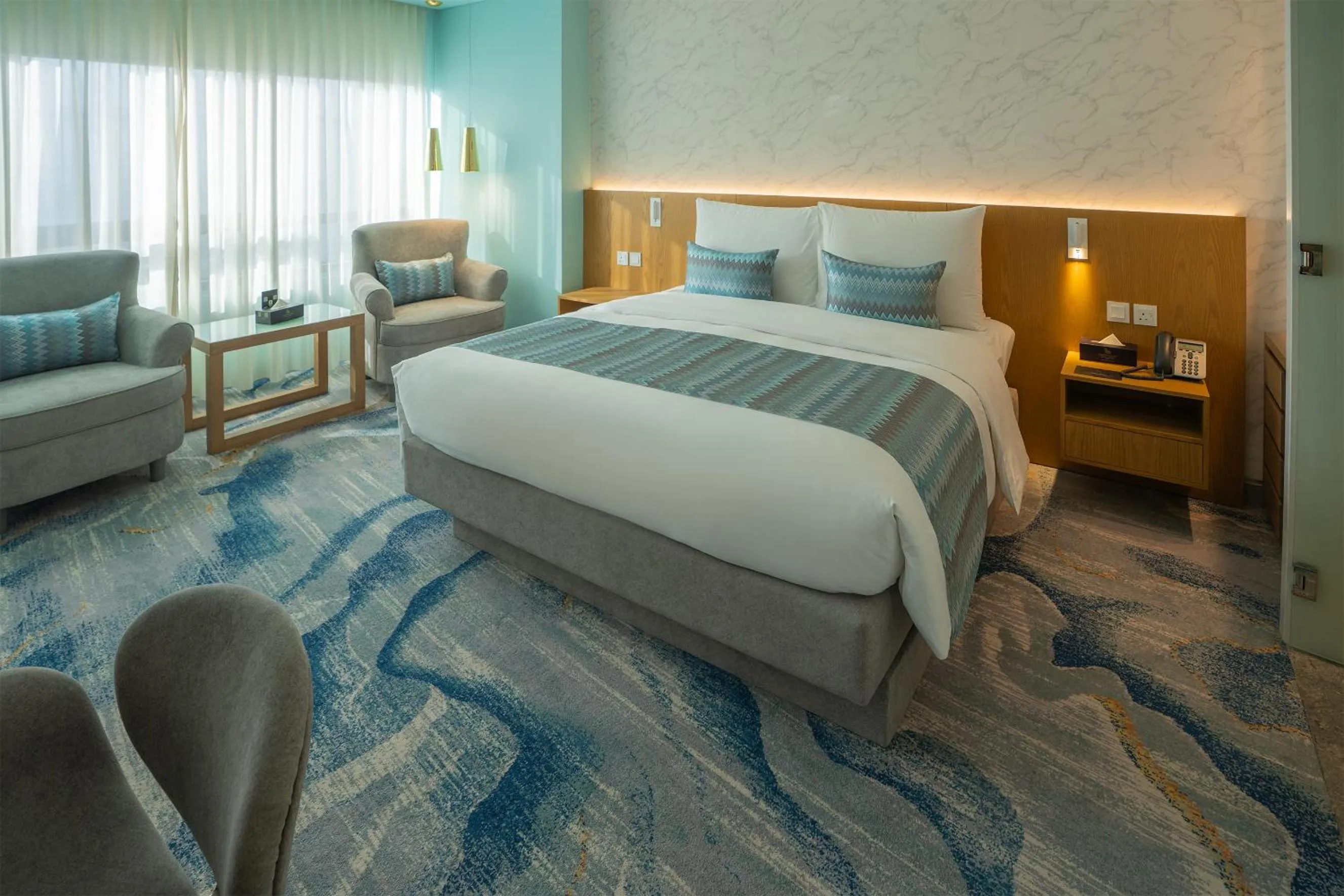 Bedroom, Bed in Symphony Style Hotel Kuwait