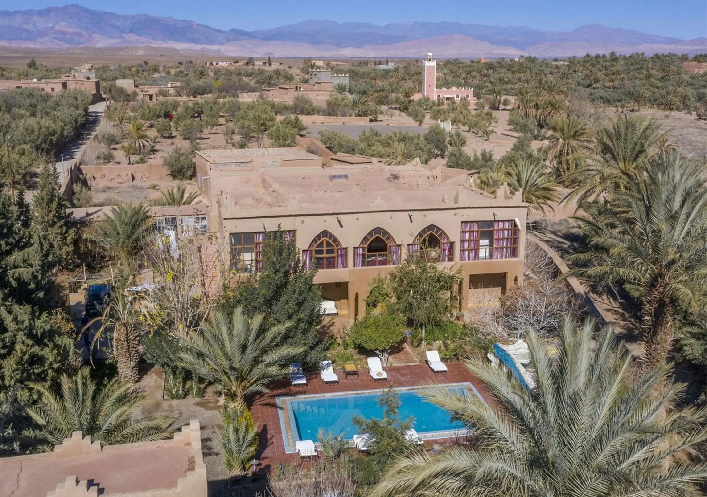 Garden view in Bassatine Skoura Garden view in Bassatine Skoura