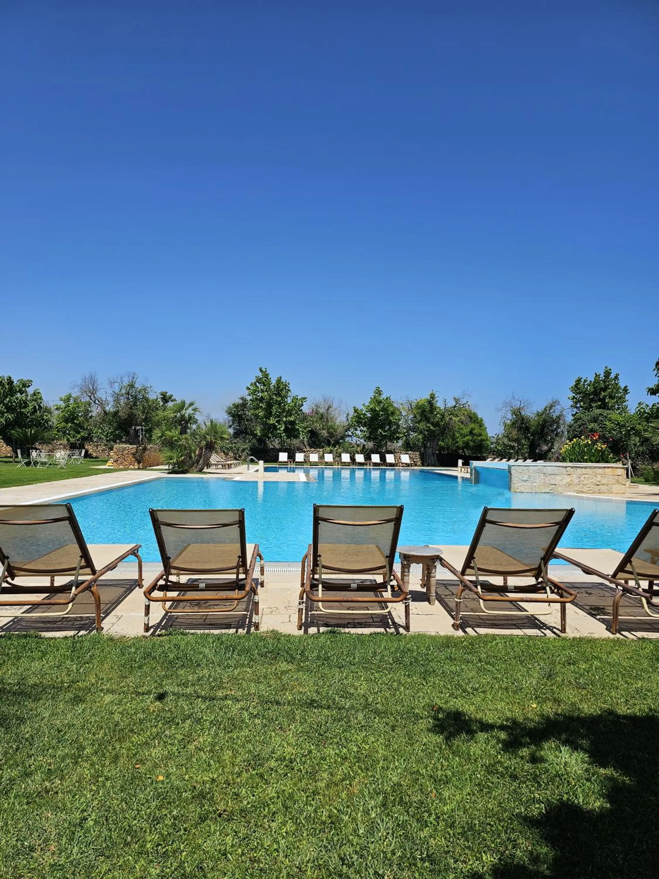 Pool view in Tenuta Monacelli Lecce
