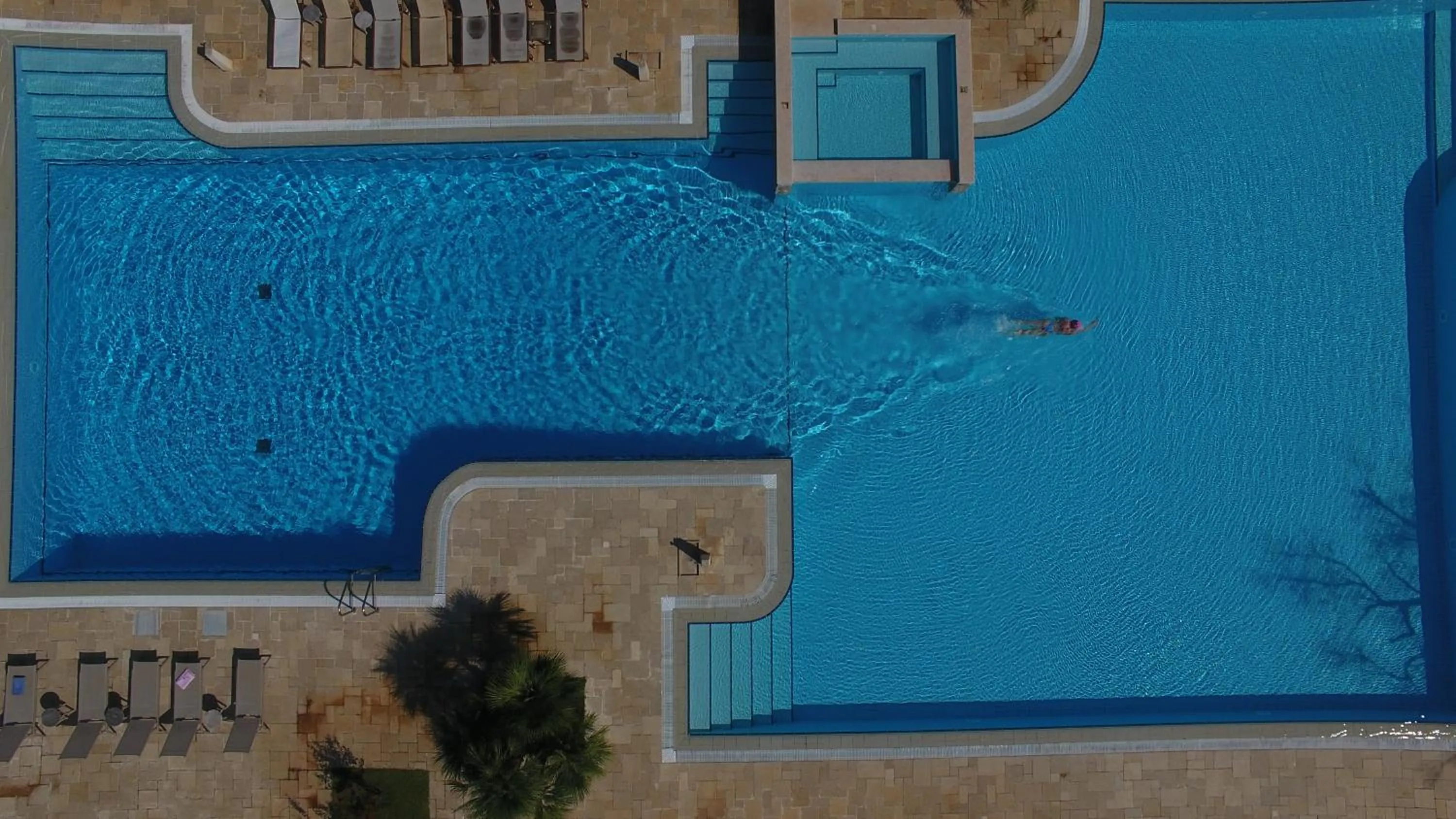 Pool view in Tenuta Monacelli Lecce