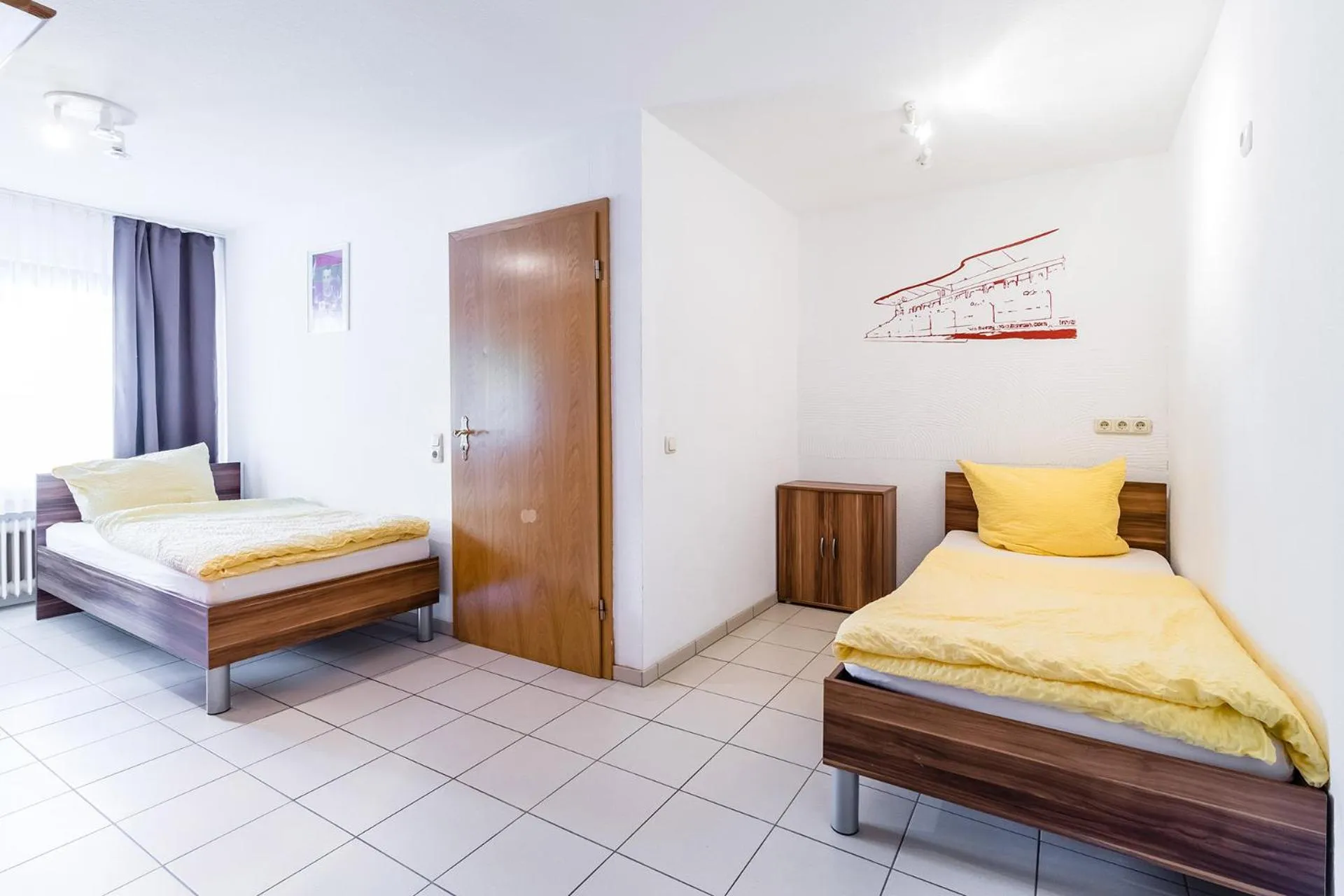 Bedroom, Bed in Hotel an der Nordschleife