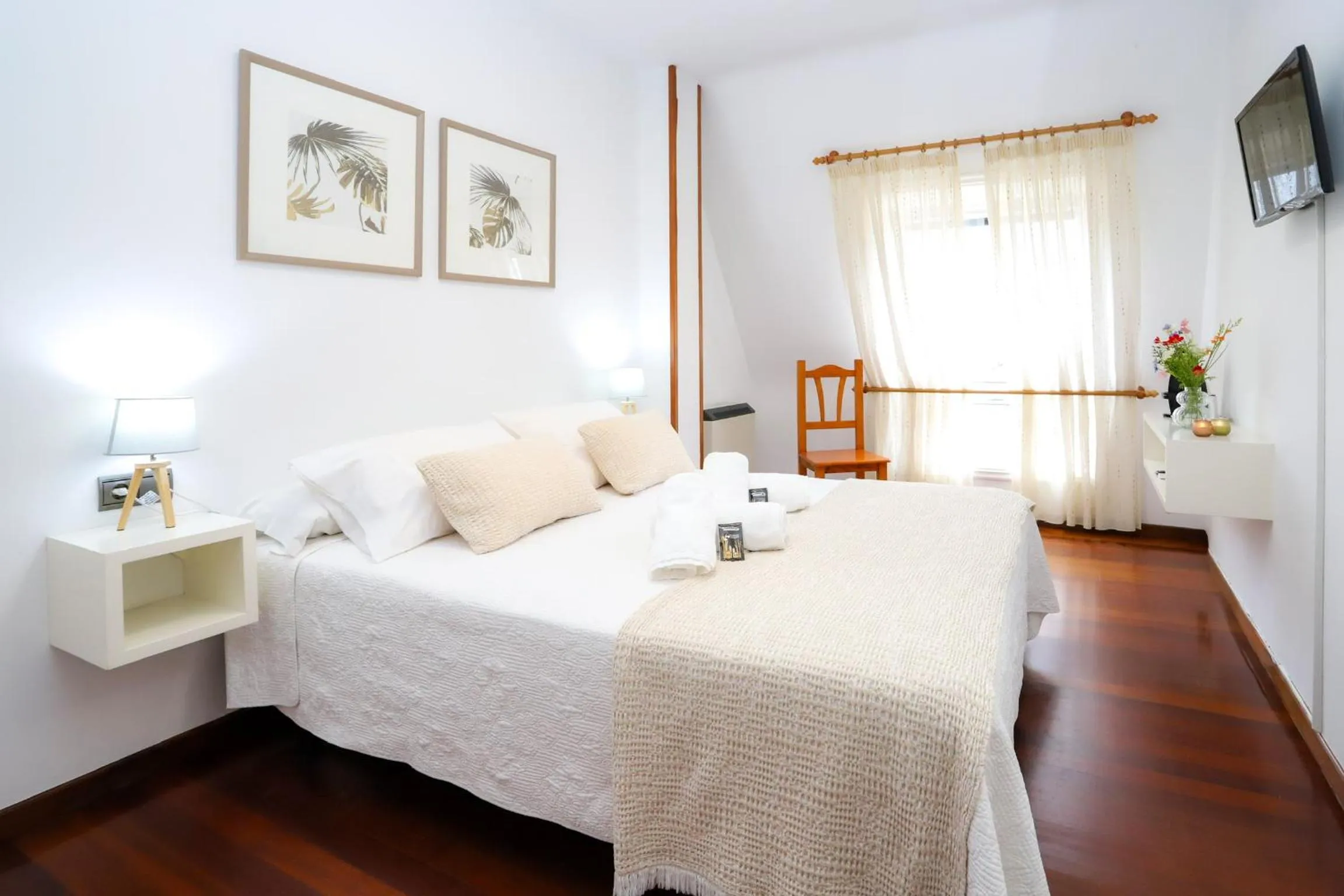 Bed in Pensión As Burgas