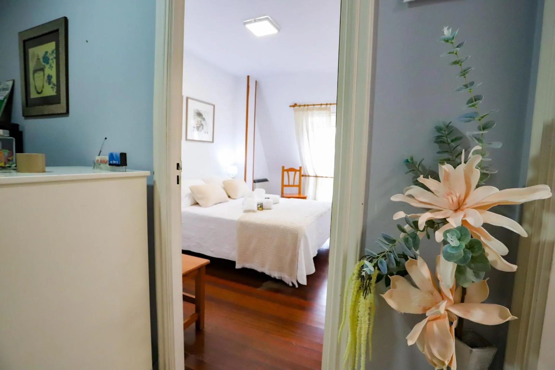 Bed in Pensión As Burgas