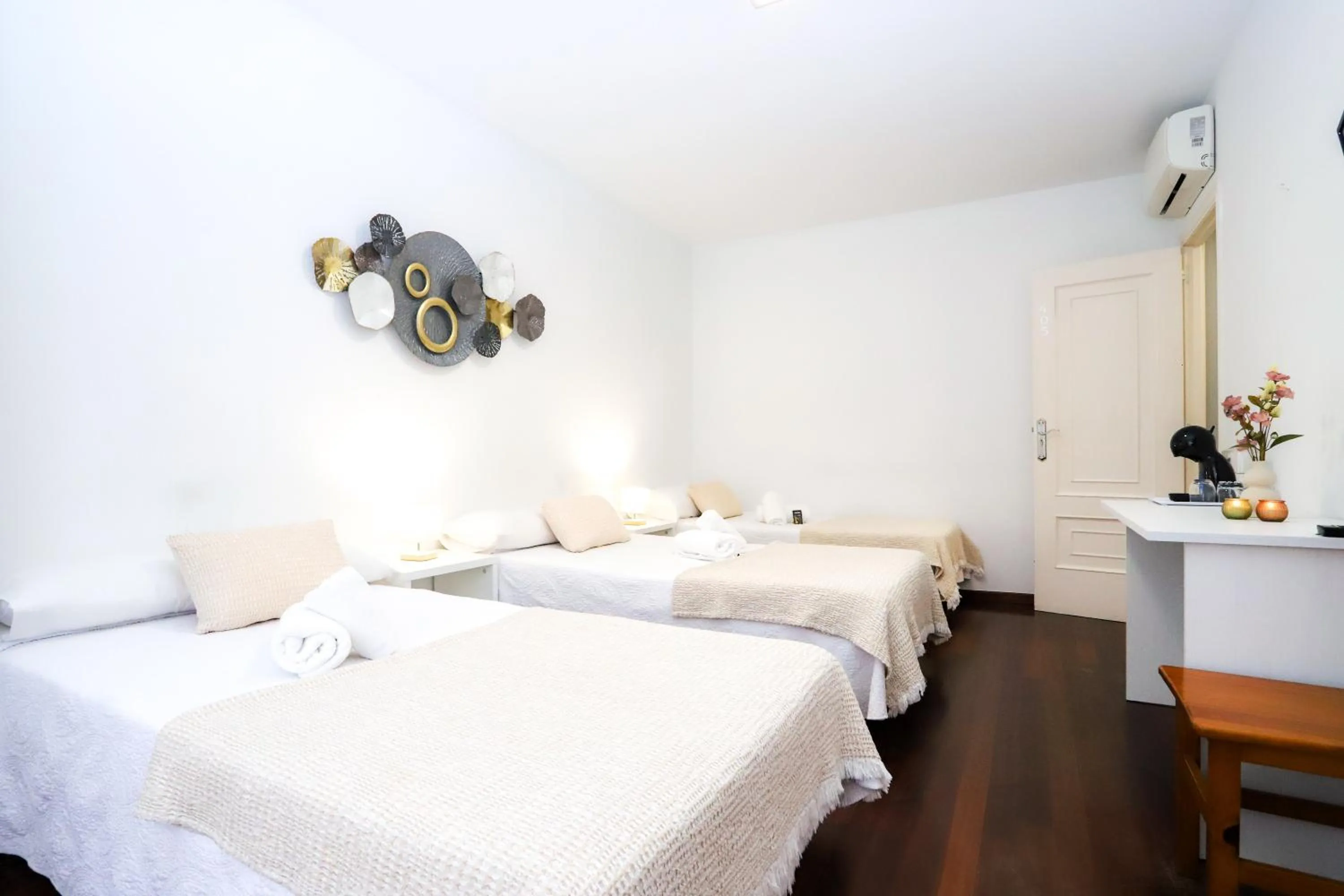 Bed in Pensión As Burgas