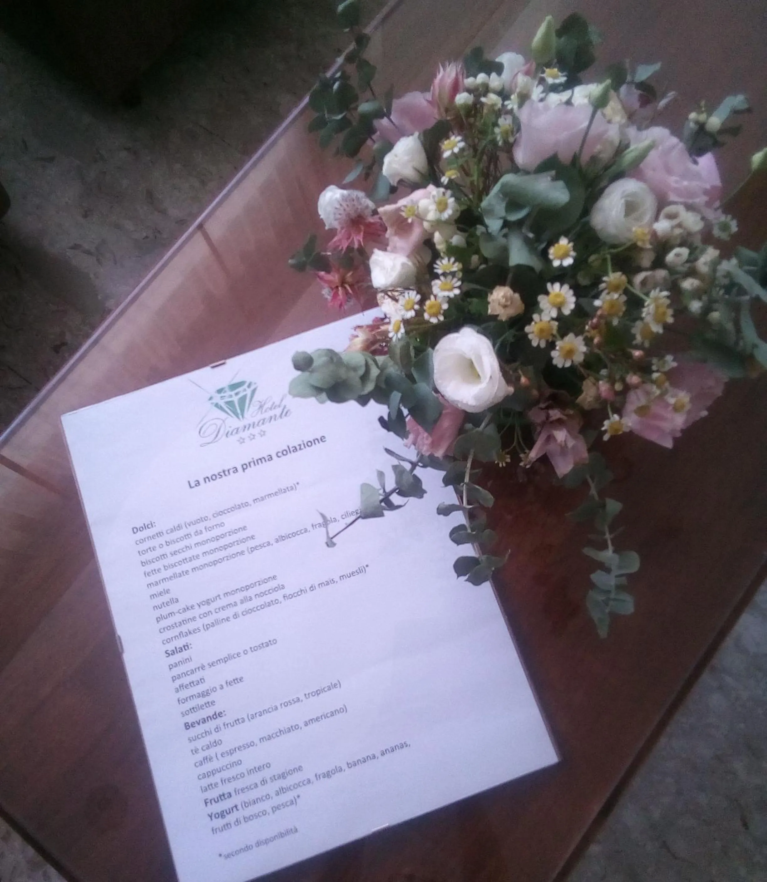 Breakfast in Hotel Diamante