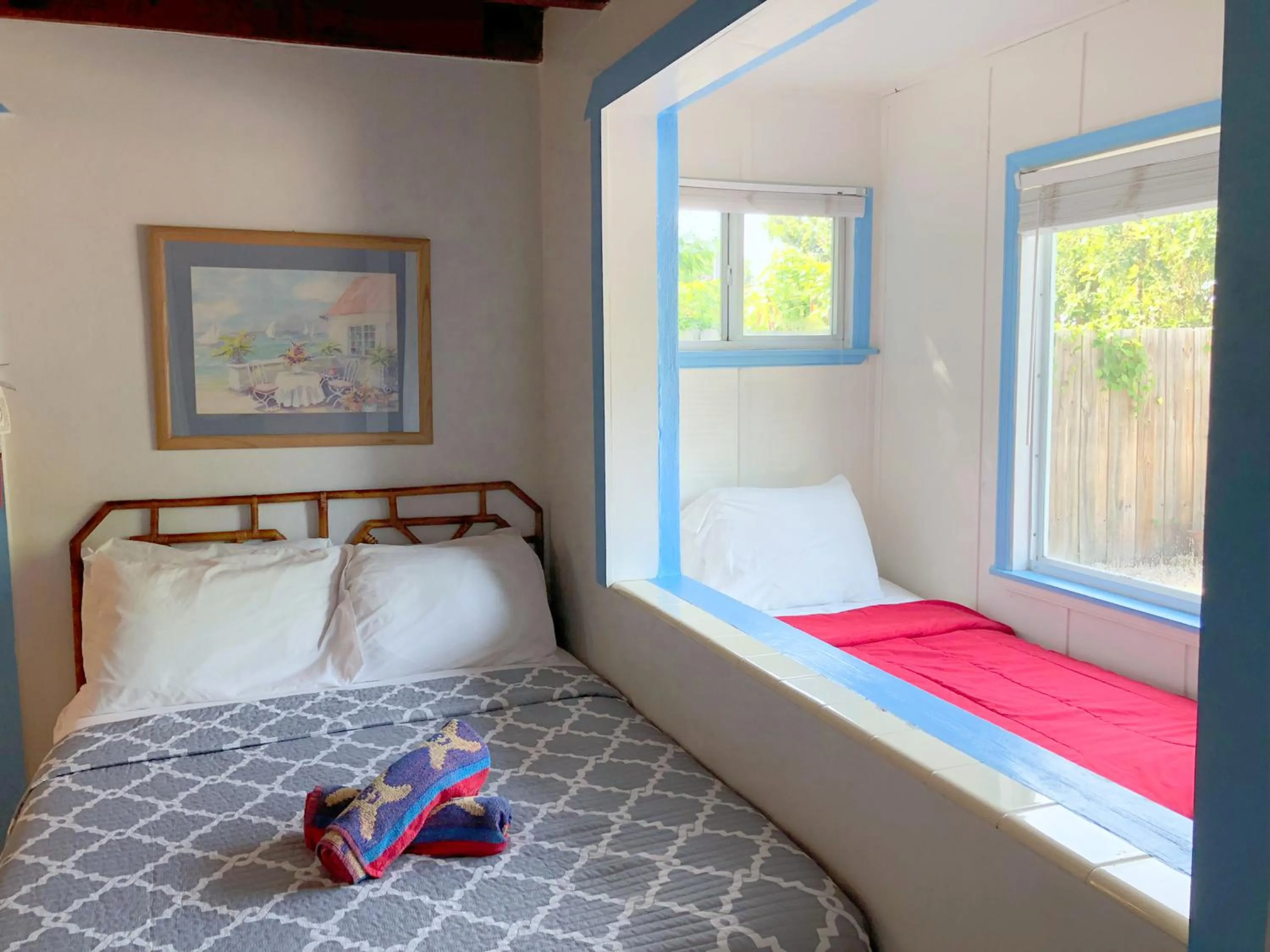 Bed in Key Largo Cottages