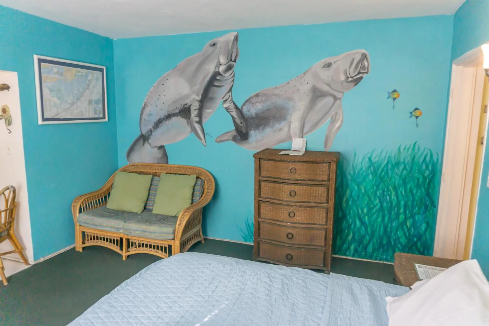Bed in Key Largo Cottages