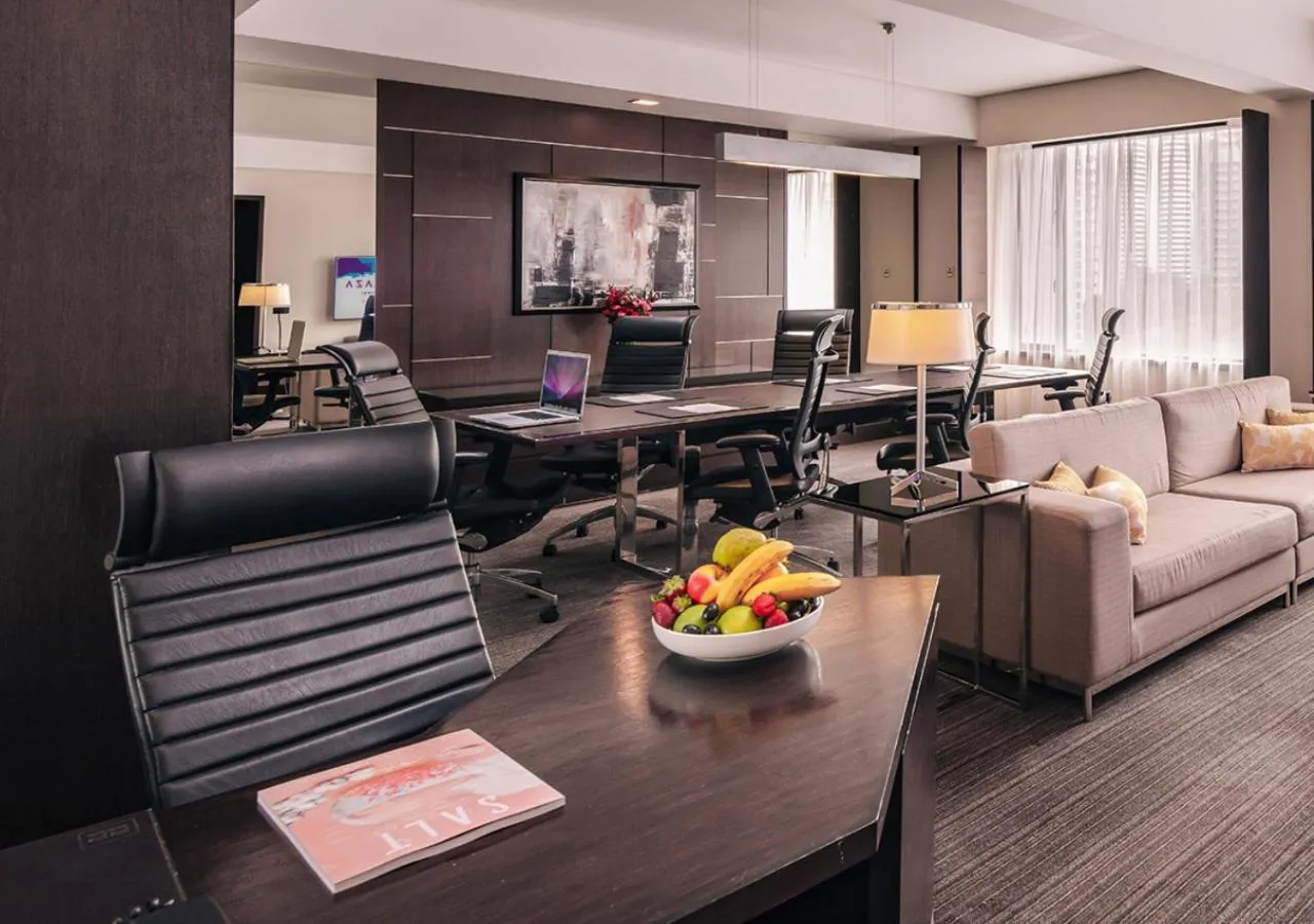 Seating area in Royal Plaza on Scotts