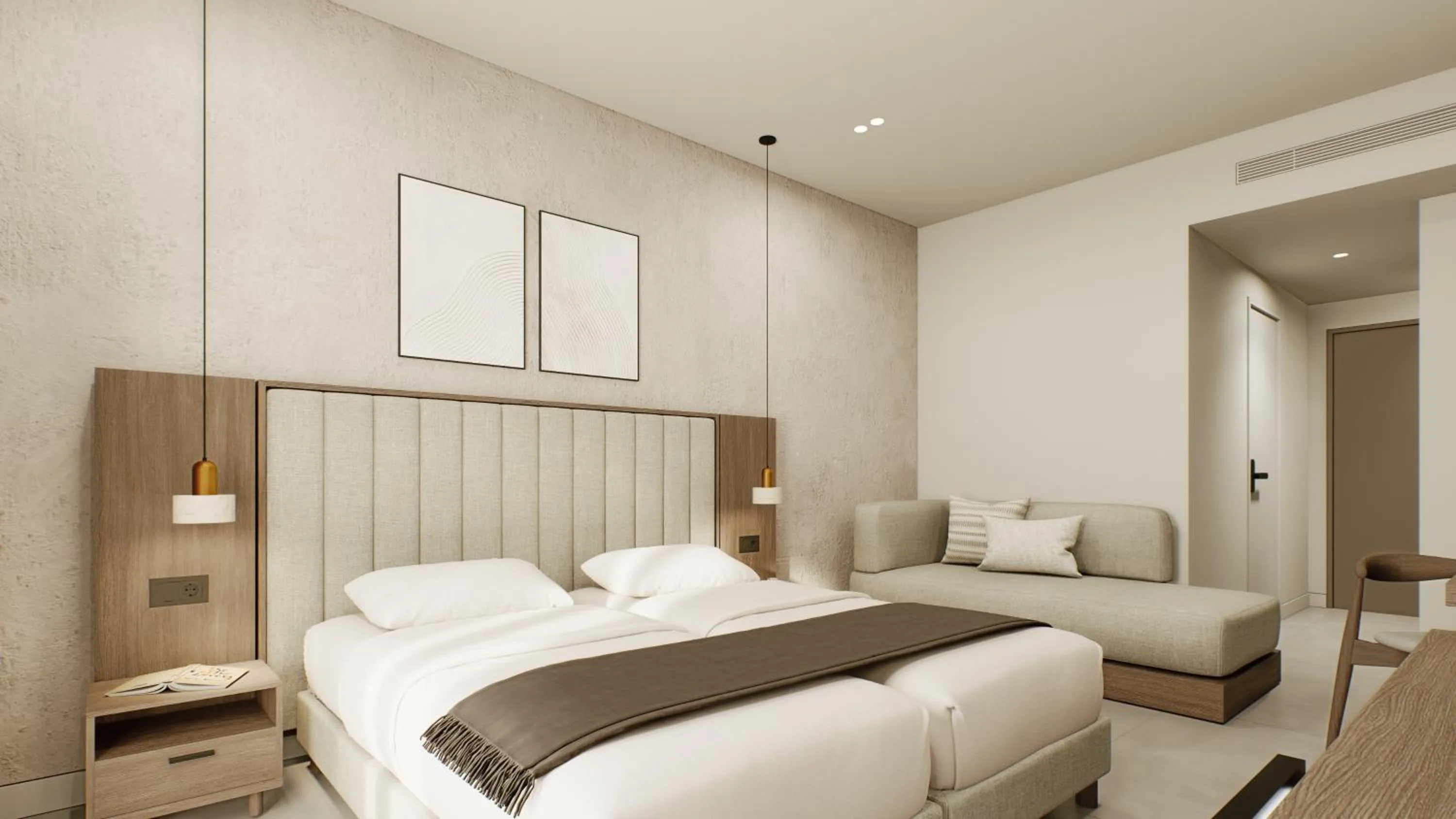 Bed in Diana Palace Hotel Zakynthos