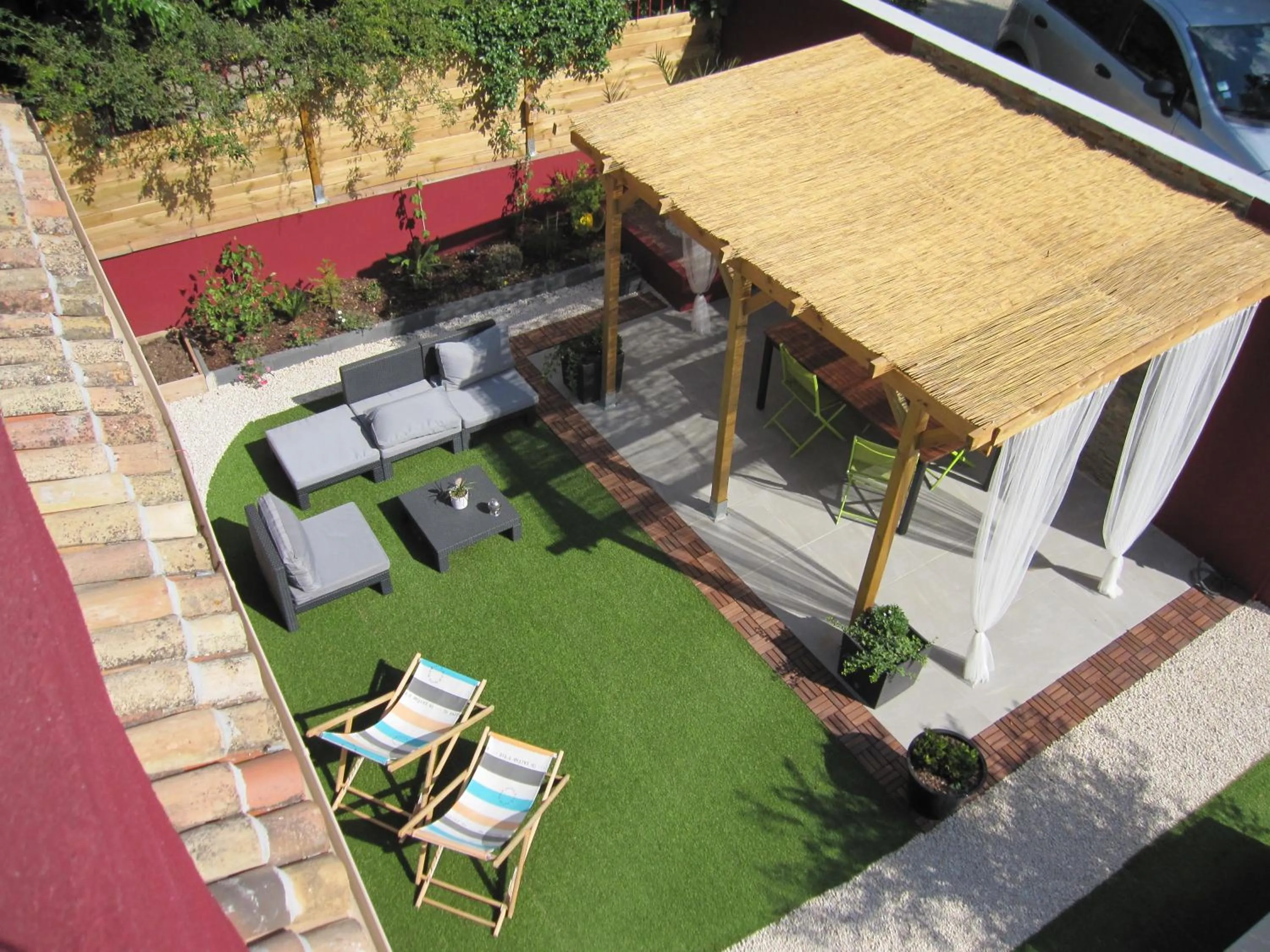 Garden view in La Terracotta