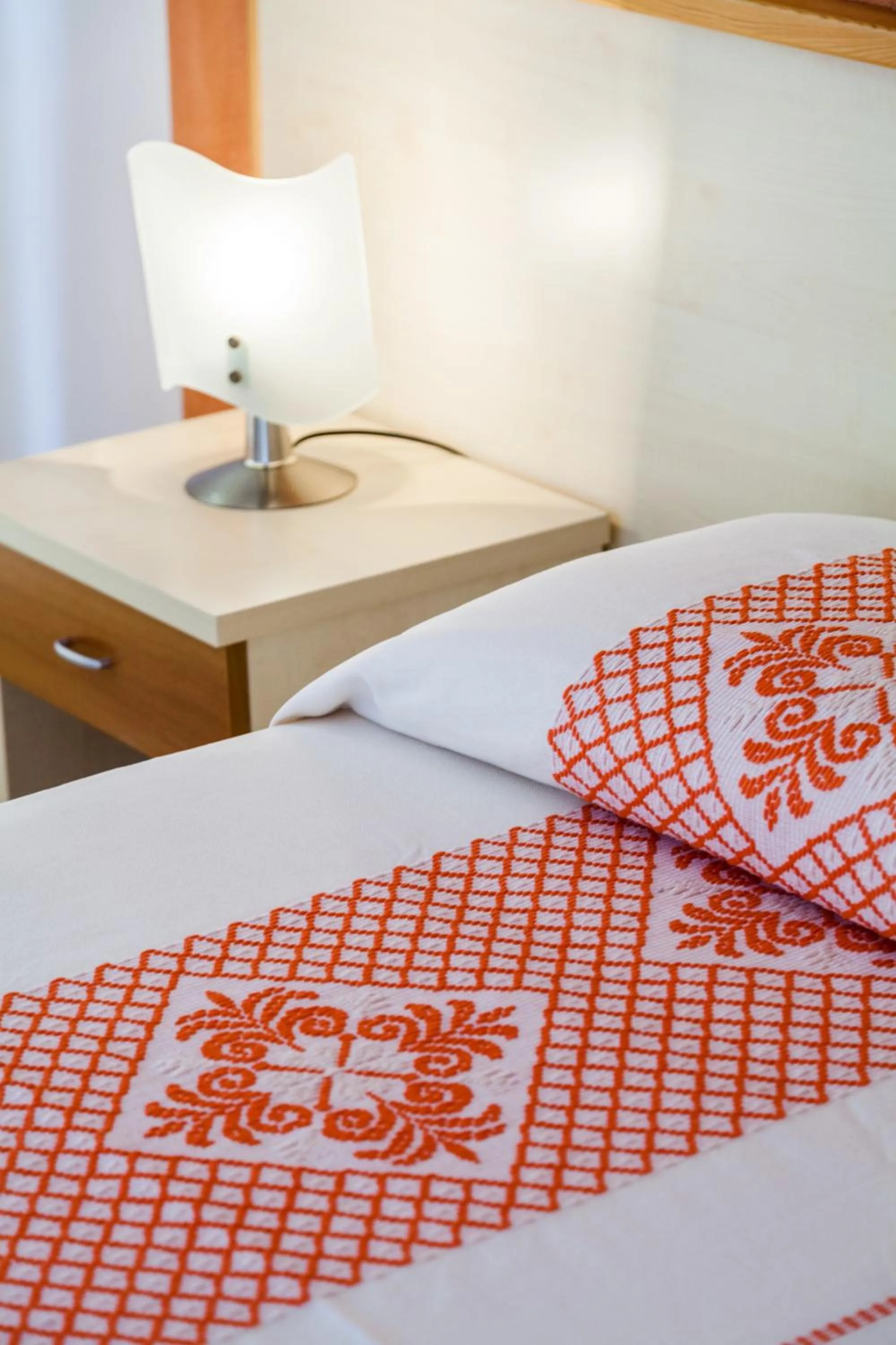 Decorative detail, Bed in Hotel Petri Marini