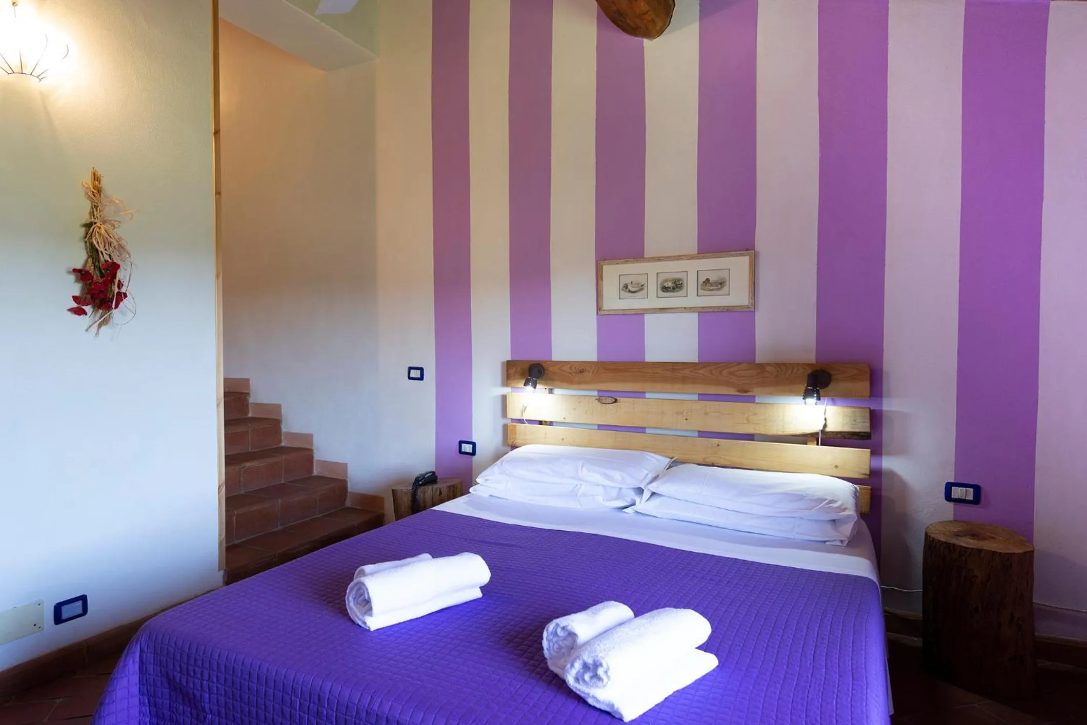 Bed in Locanda Vesuna Hotel Countryhouse