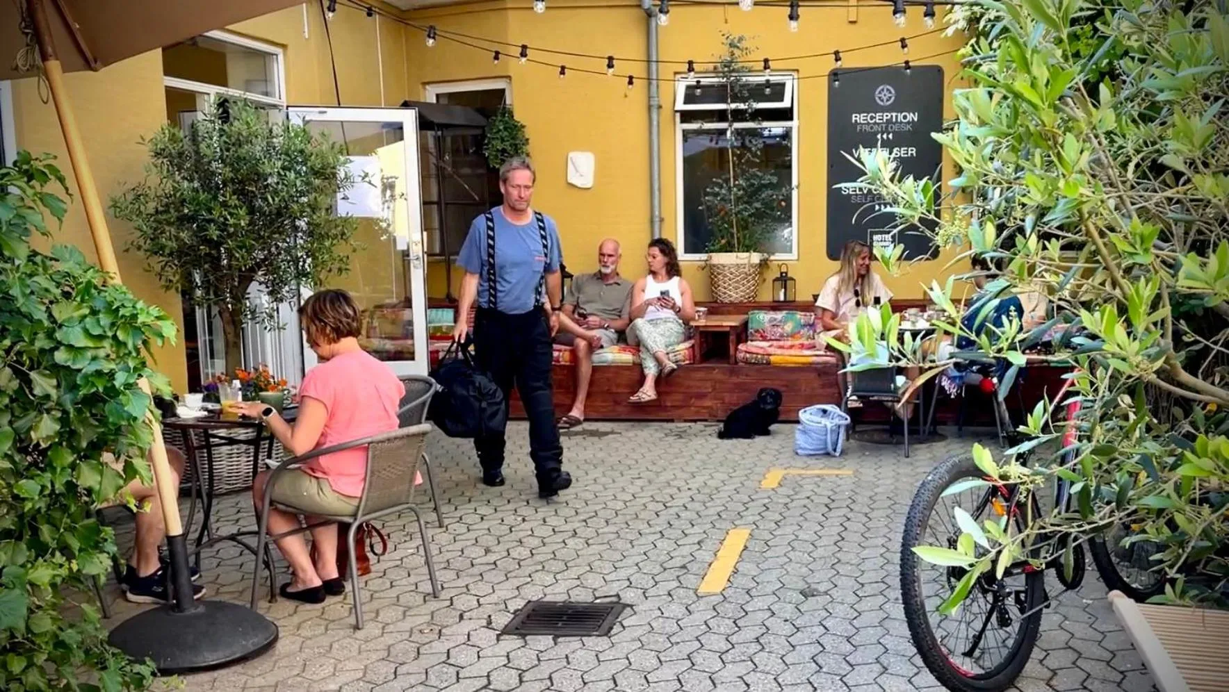 Patio in Hotel Gammel Havn