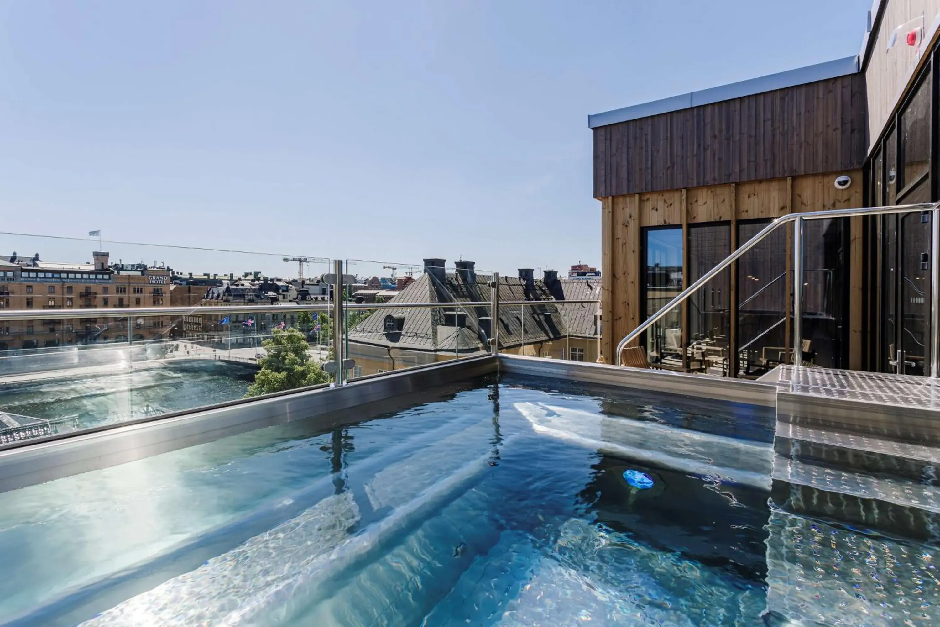 Pool view in Scandic Strömmen Pool view in Scandic Strömmen