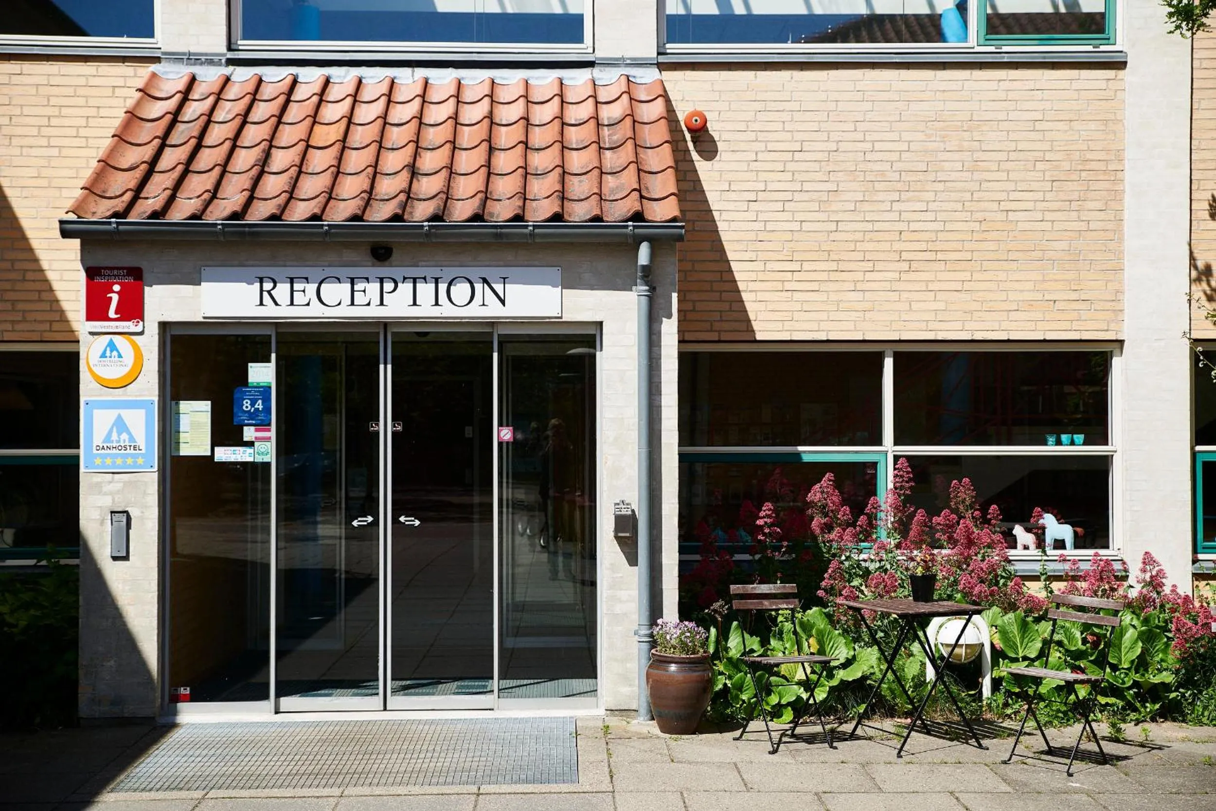 Facade/entrance in Danhostel Kalundborg