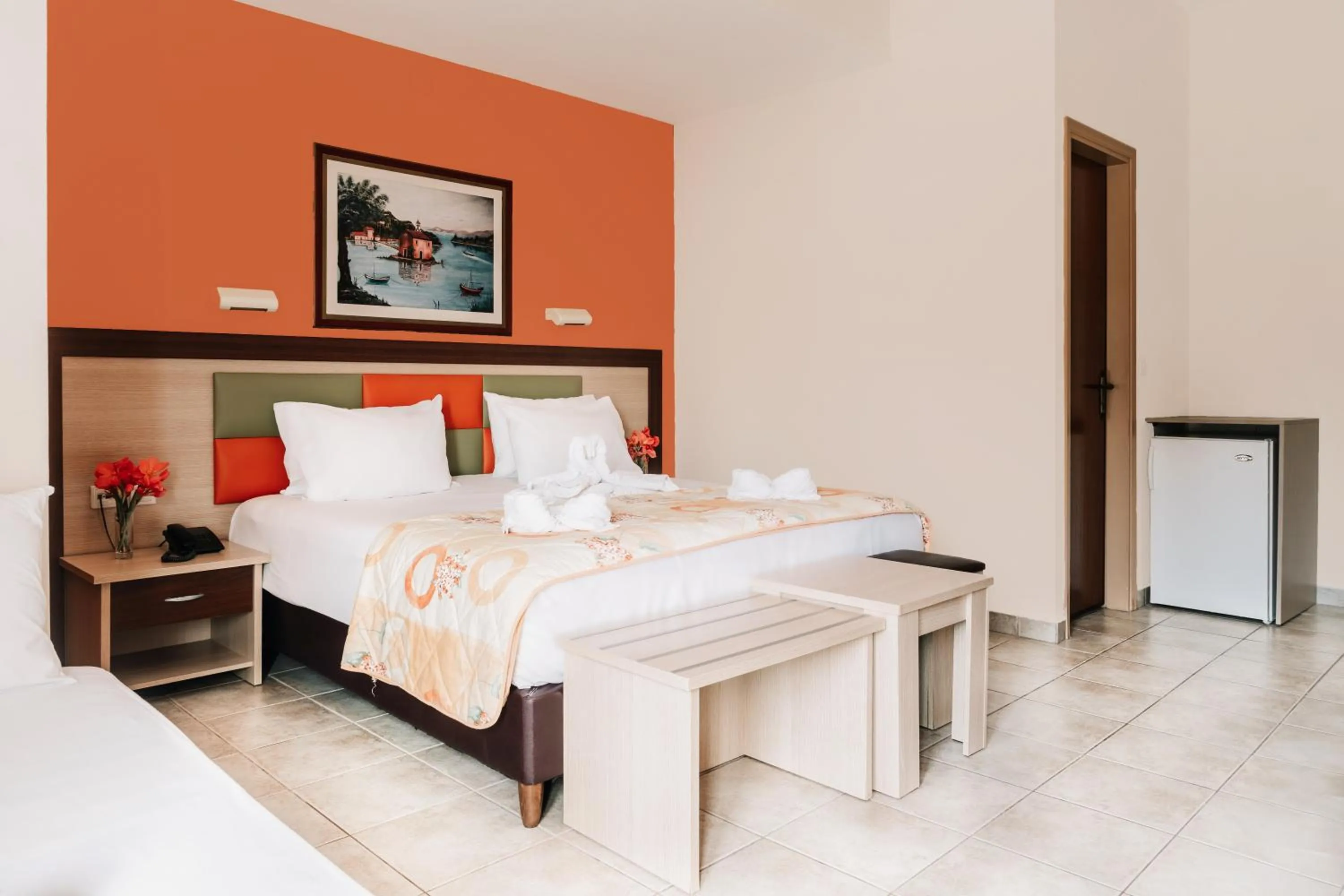 Bed in Maltezos Hotel