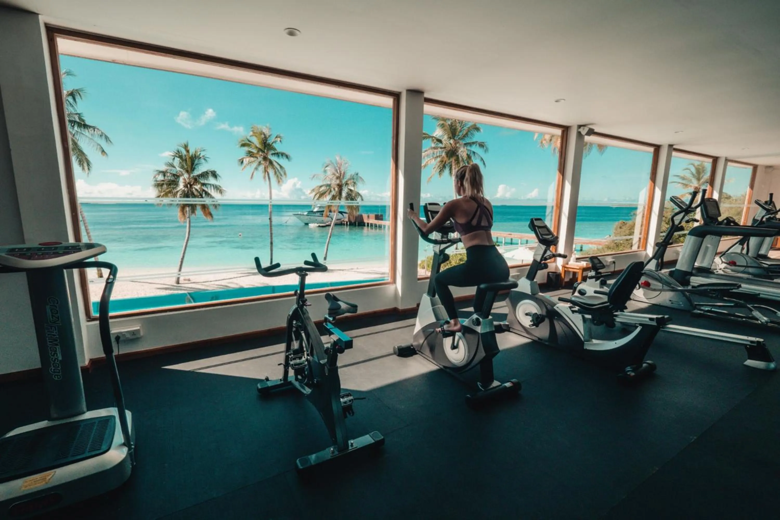 Fitness centre/facilities in Reethi Faru Resort - Stay 5 Nights or more Between Aug to Oct 2025 & Enjoy a Free Sunset Cruise