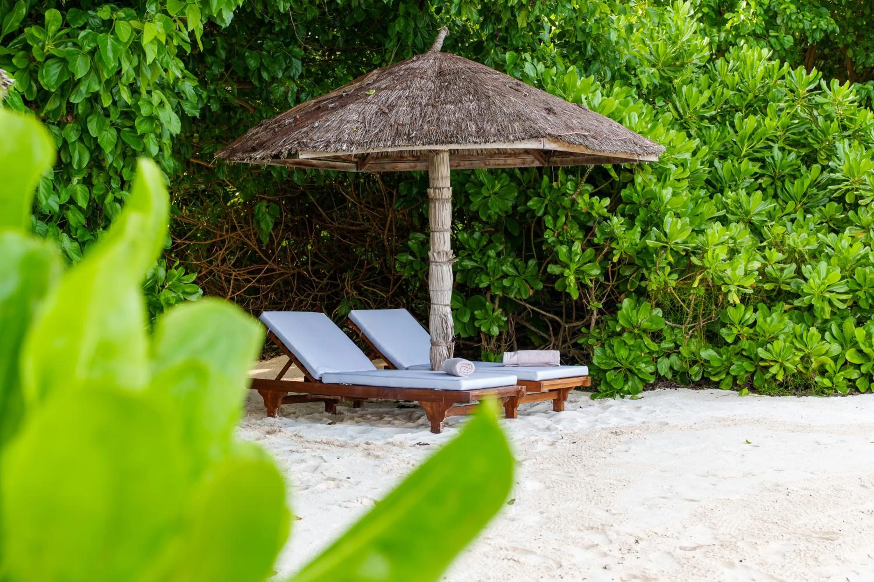 Seating area in Reethi Faru Resort
