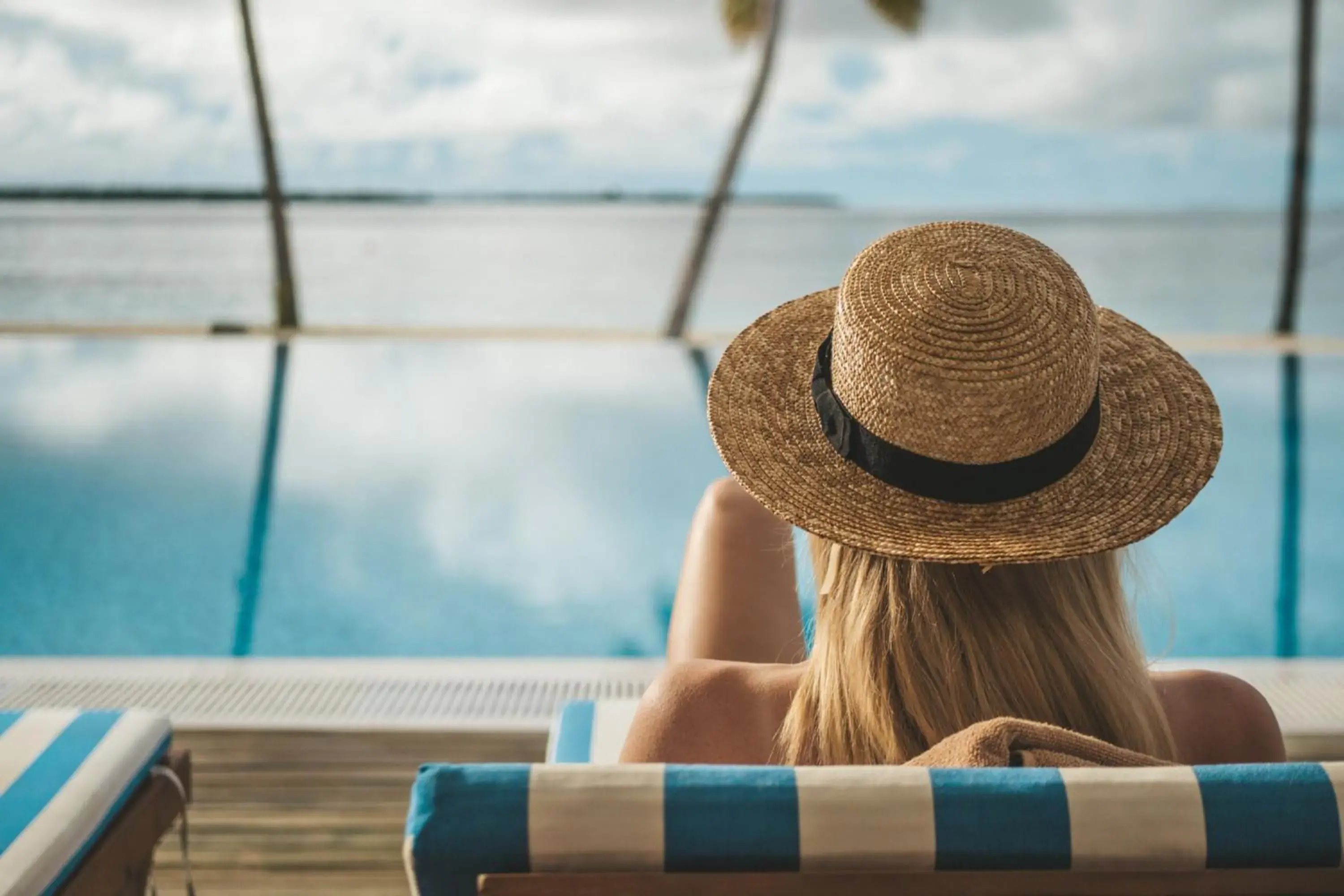 Swimming pool in Reethi Faru Resort - Stay 5 Nights or more Between Aug to Oct 2025 & Enjoy a Free Sunset Cruise Swimming pool in Reethi Faru Resort - Stay 5 Nights or more Between Aug to Oct 2025 & Enjoy a Free Sunset Cruise