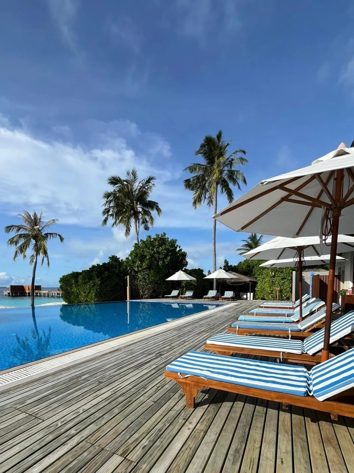 Swimming pool in Reethi Faru Resort - Stay 5 Nights or more Between Aug to Oct 2025 & Enjoy a Free Sunset Cruise