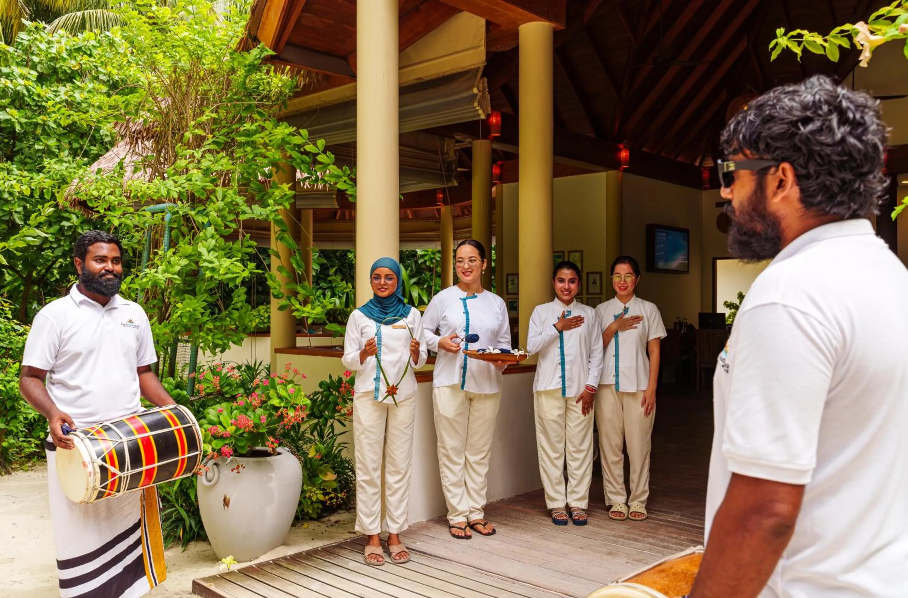 Staff in Reethi Faru Resort