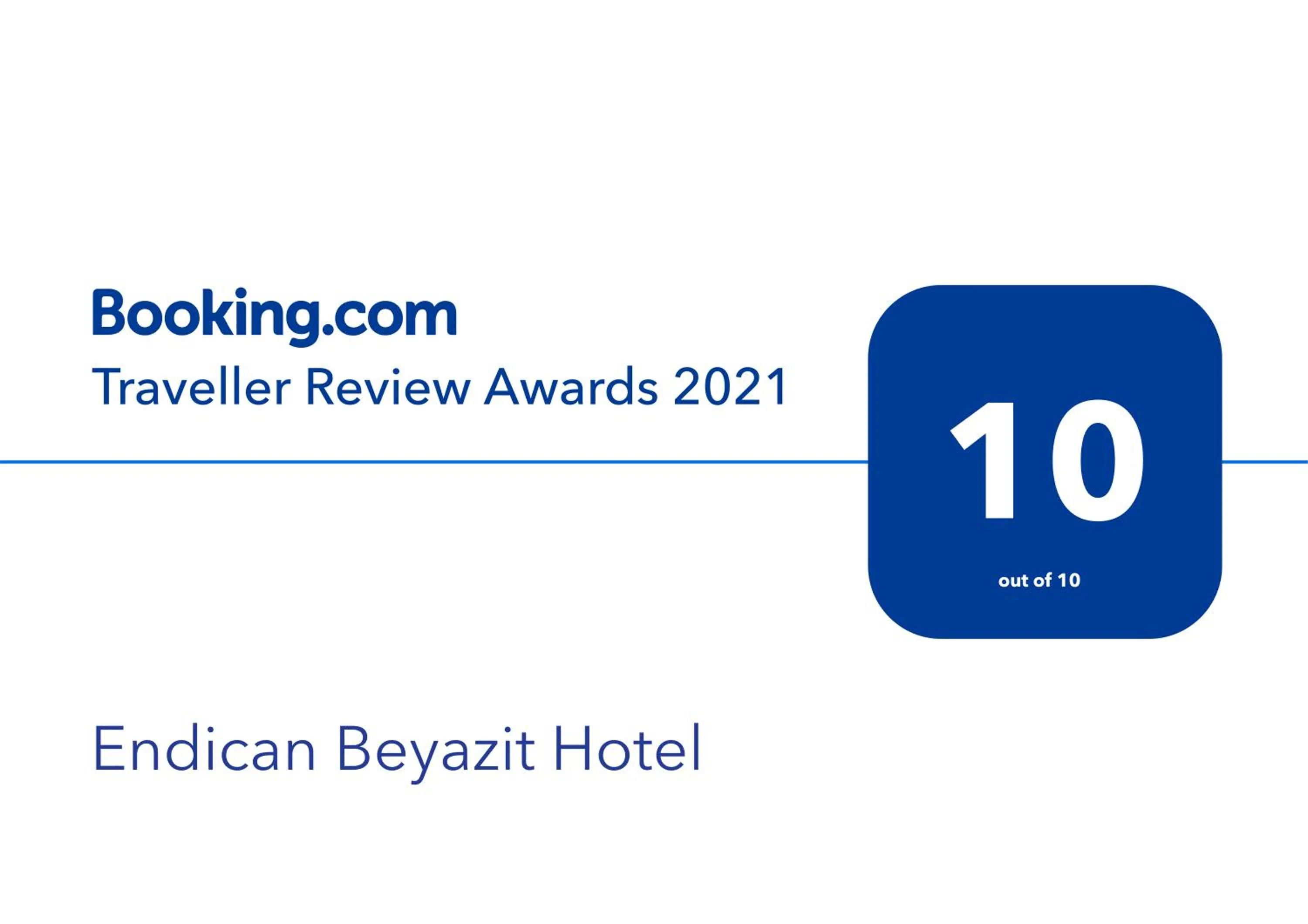 Certificate/Award in Endican Beyazit Hotel