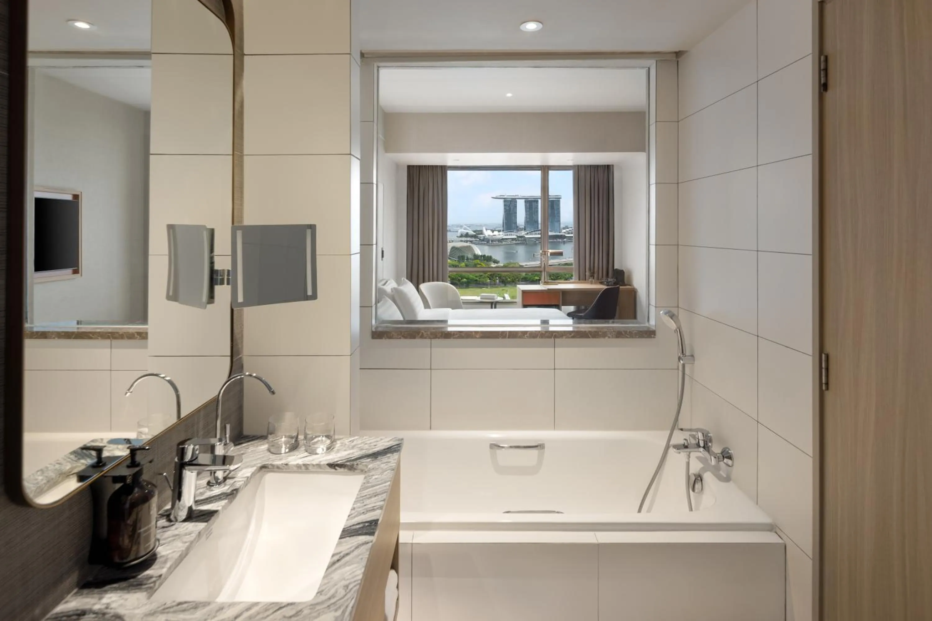 Bathroom in Wyndham Singapore Hotel