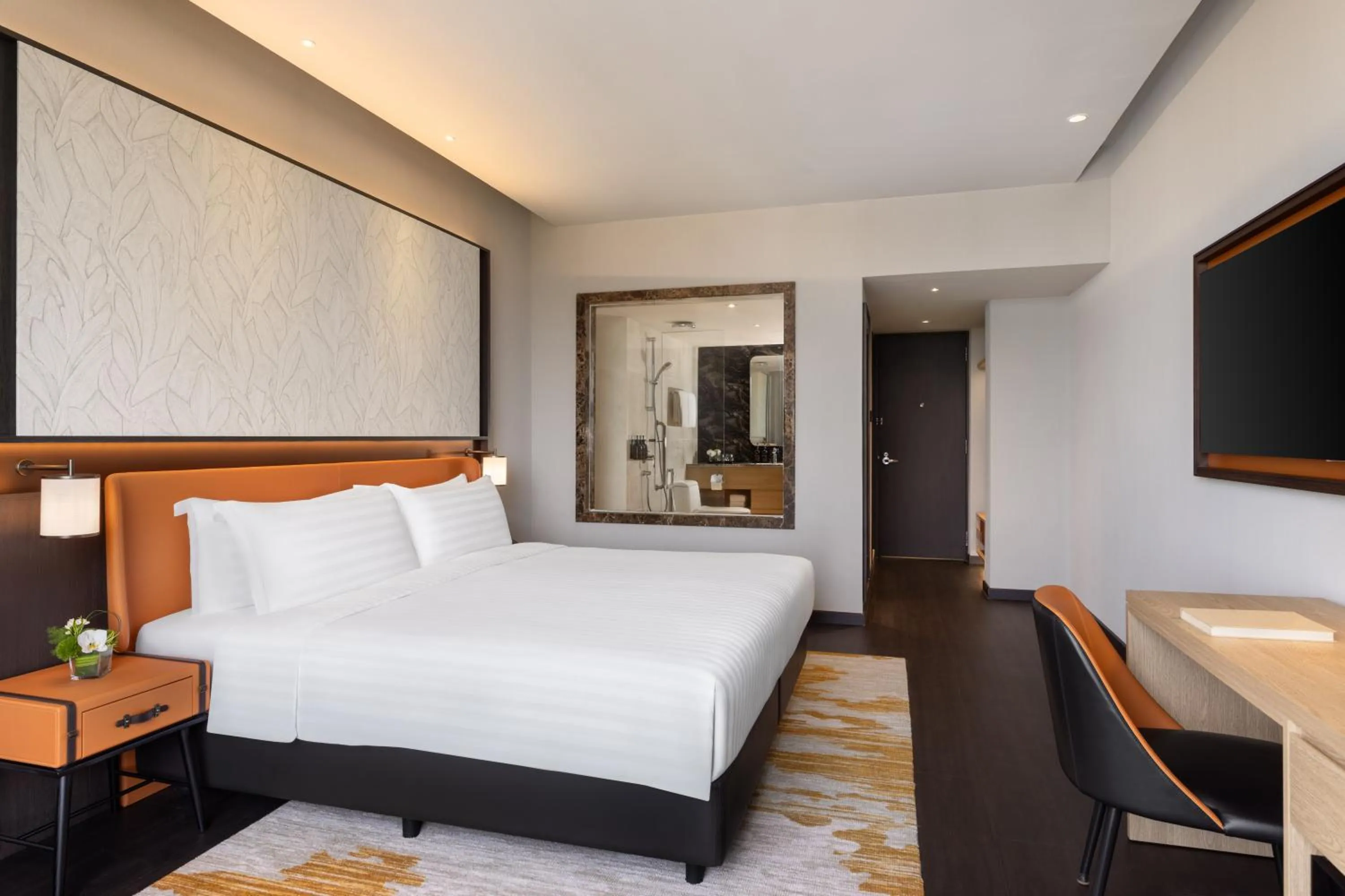 Bedroom, Bed in Wyndham Singapore Hotel