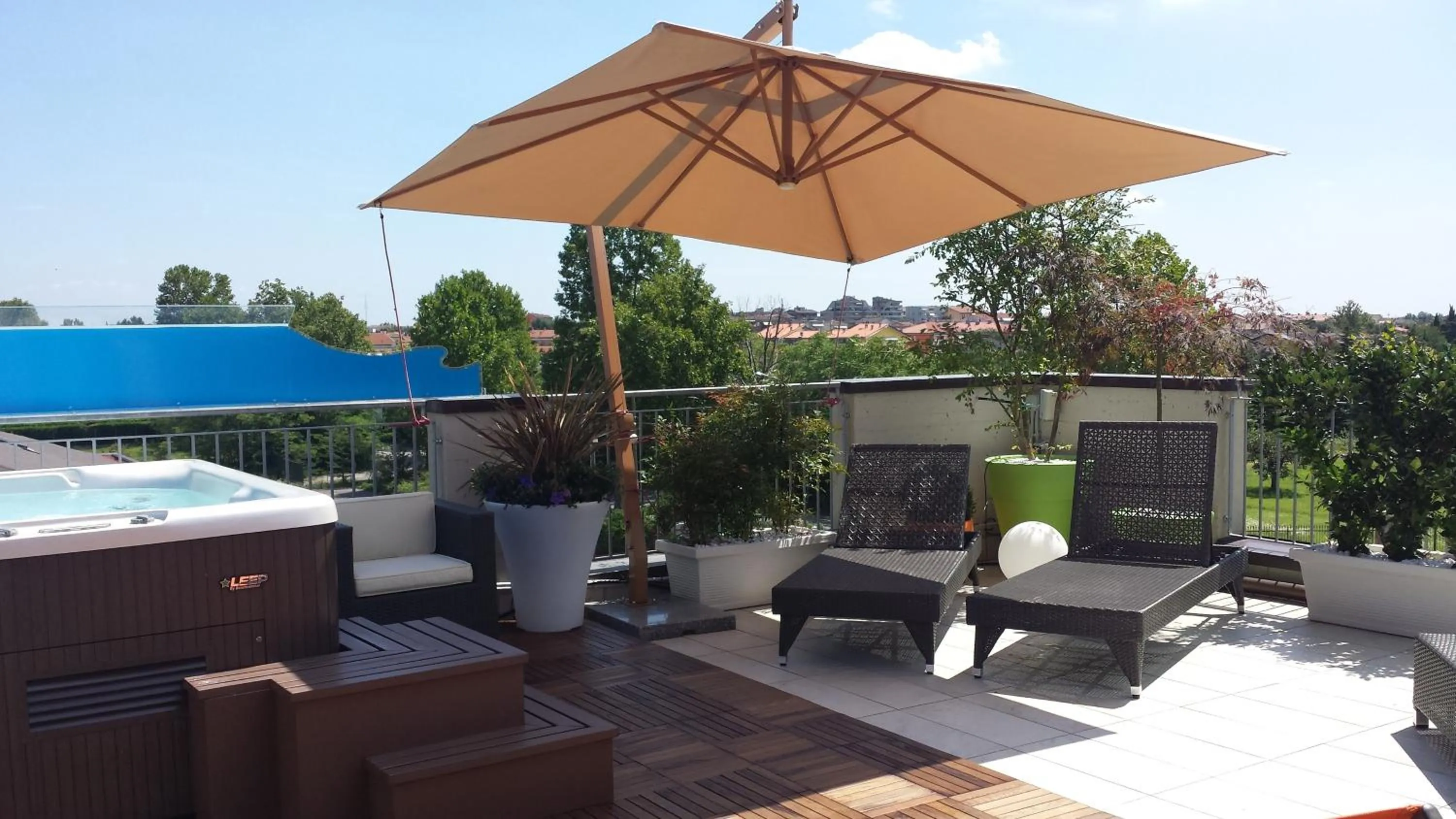 Balcony/Terrace in La Grotta Hotel