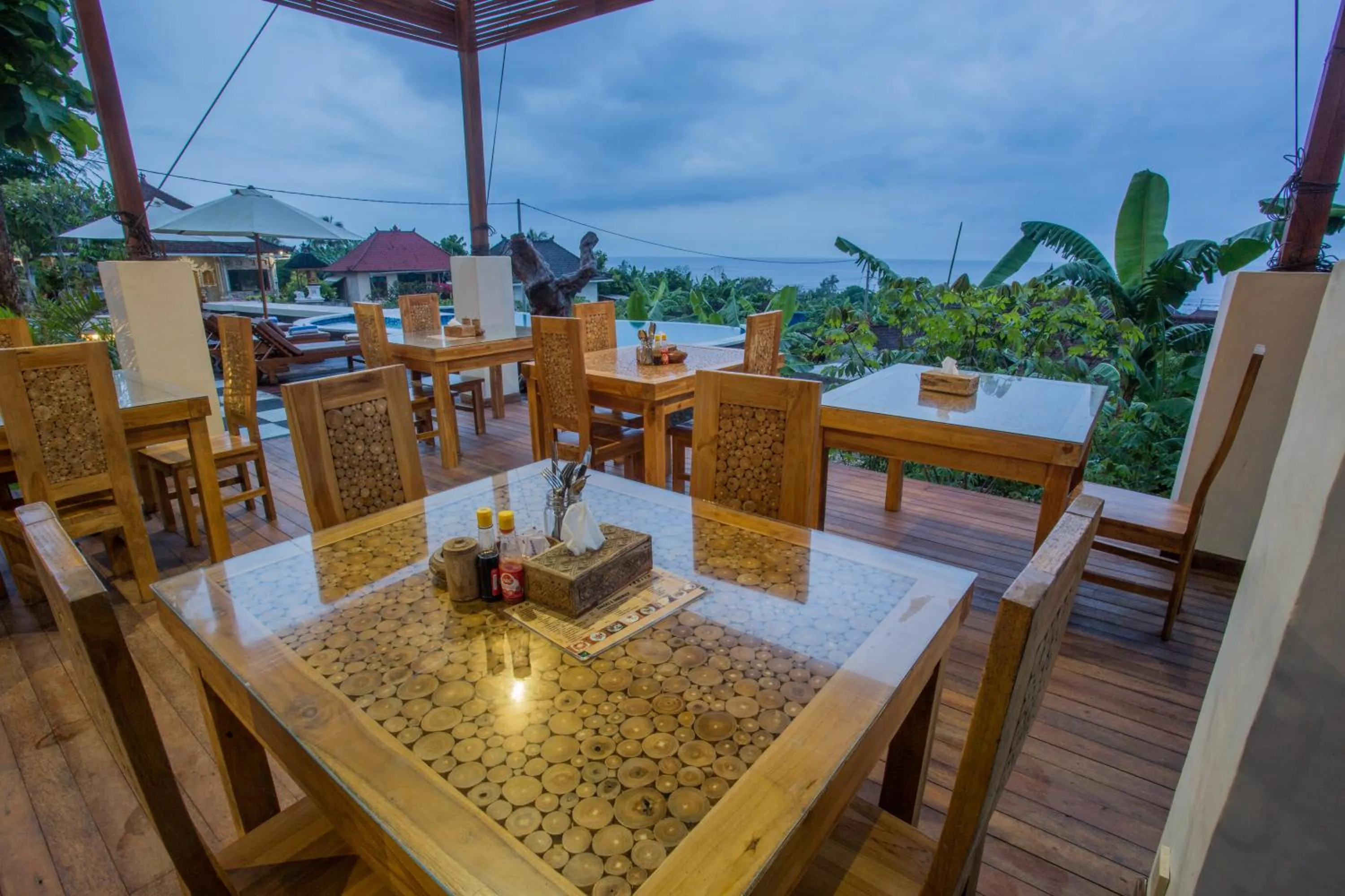 Patio in Kabeh Jati Garden Villa & Restaurant