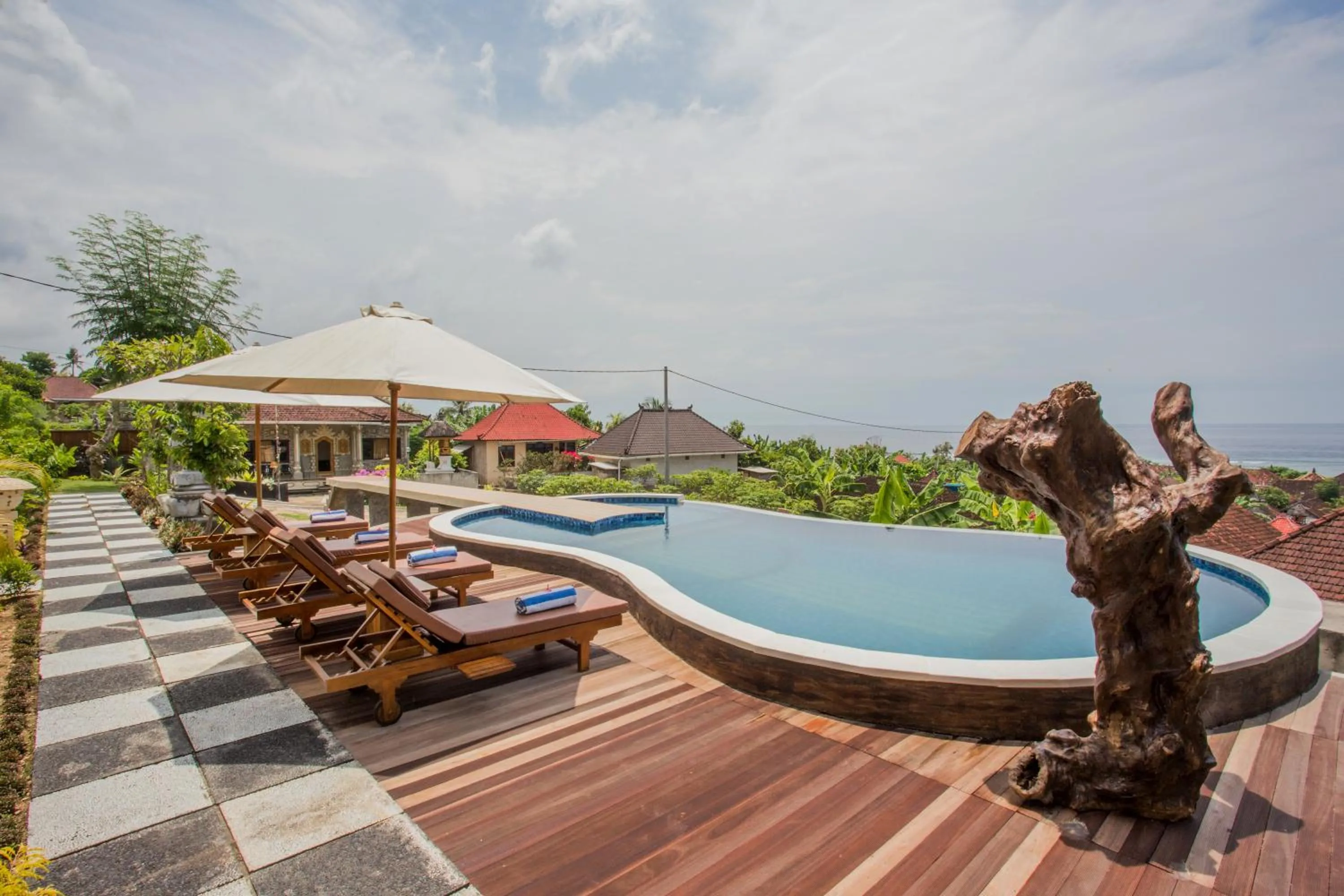 Balcony/Terrace in Kabeh Jati Garden Villa & Restaurant