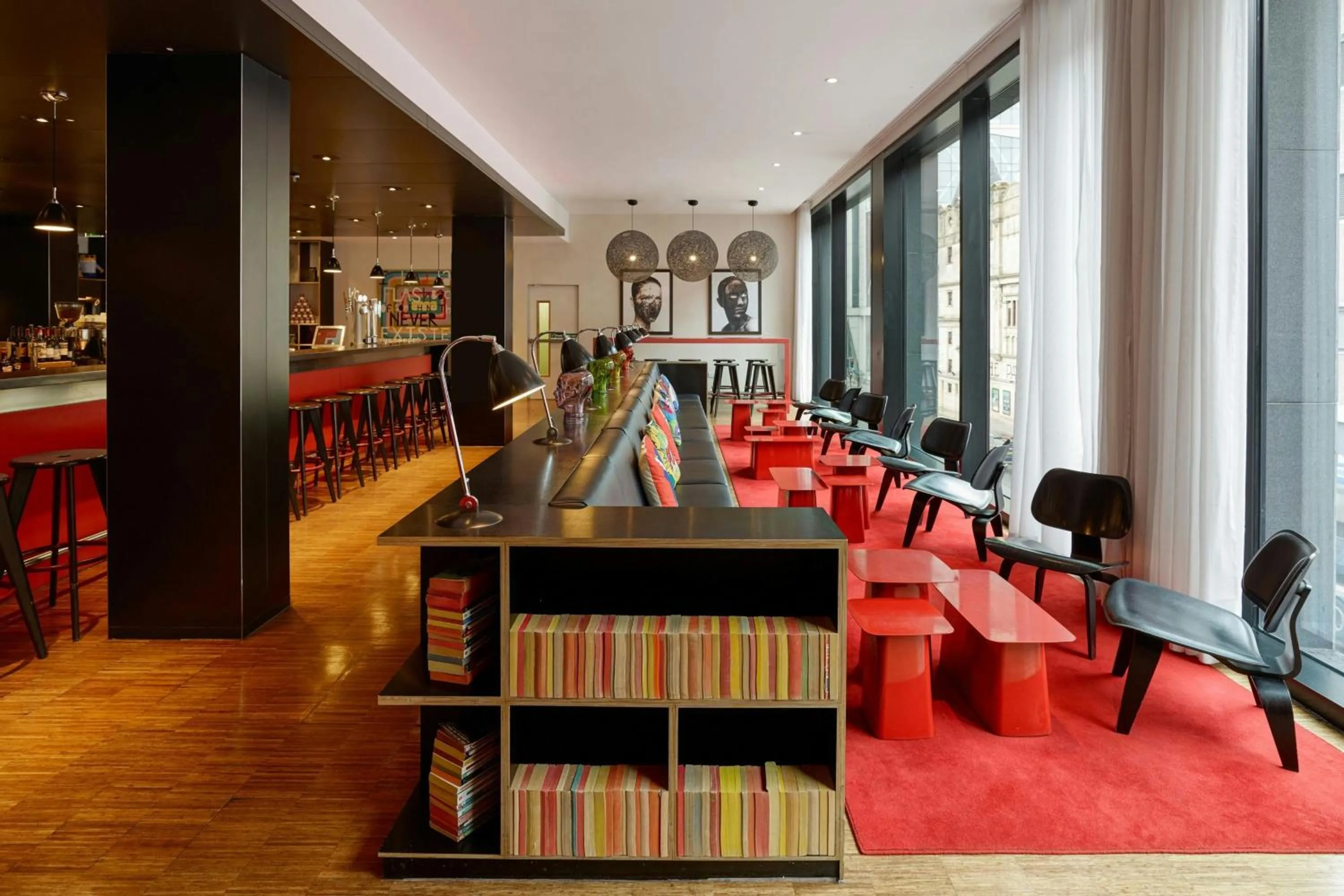 Lobby or reception in citizenM Glasgow