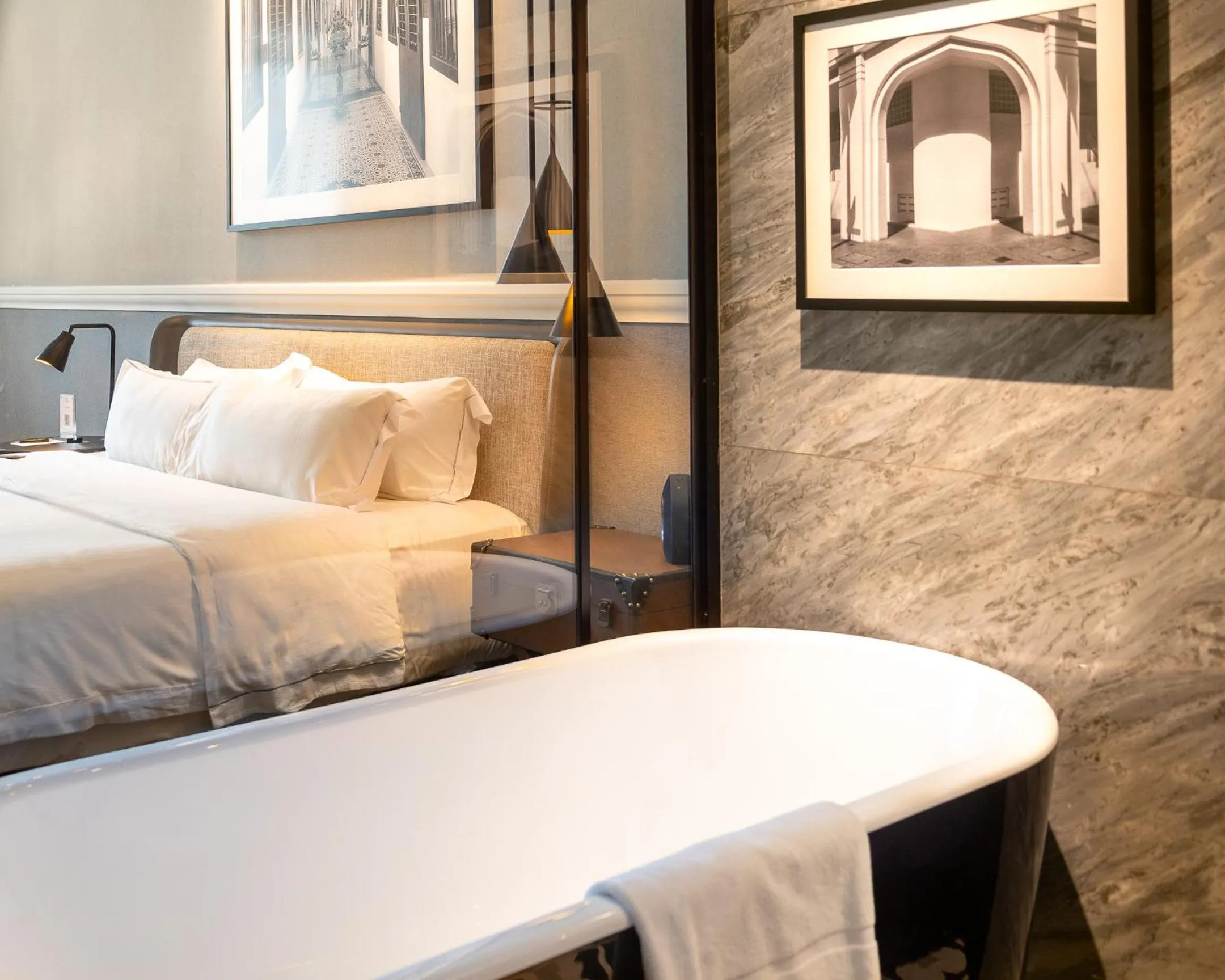 Bathroom, Bed in Grand Park City Hall