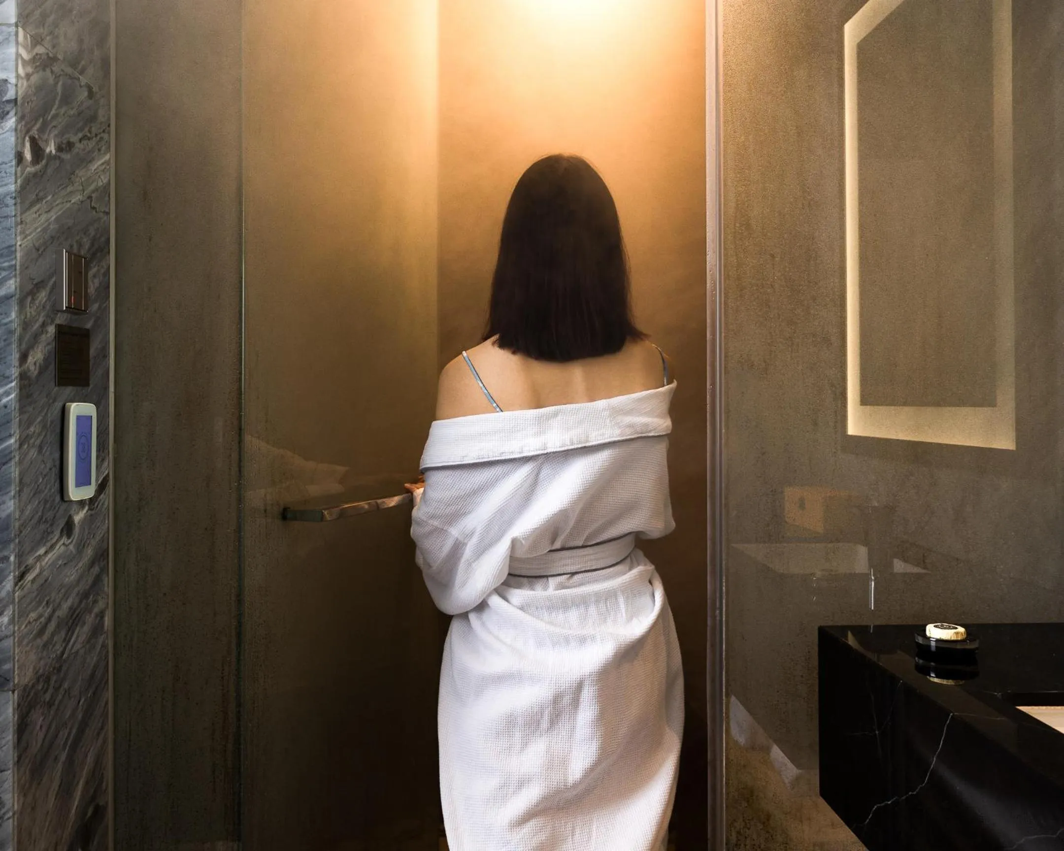 Steam room in Grand Park City Hall