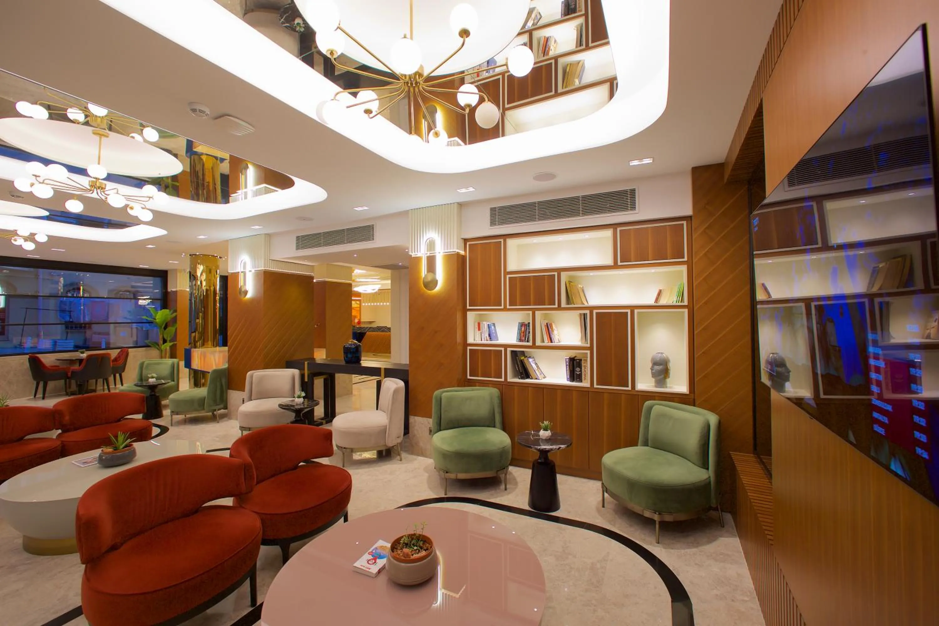 Lobby or reception in Hotel Eyfel