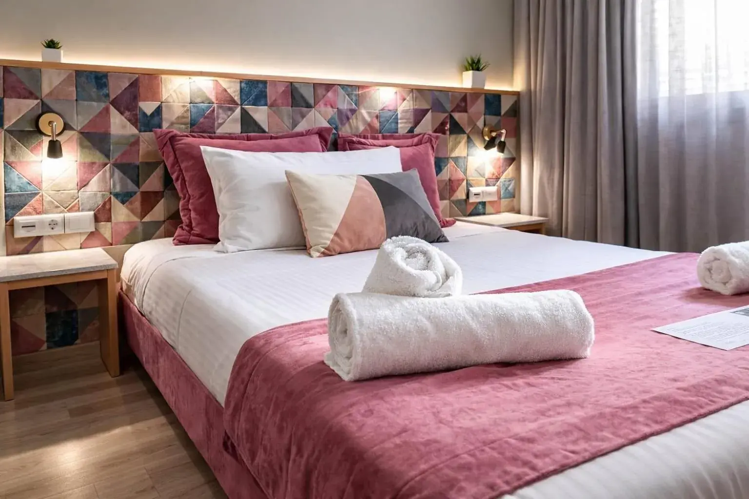 Bed in Be My Guest Athens Bed in Be My Guest Athens