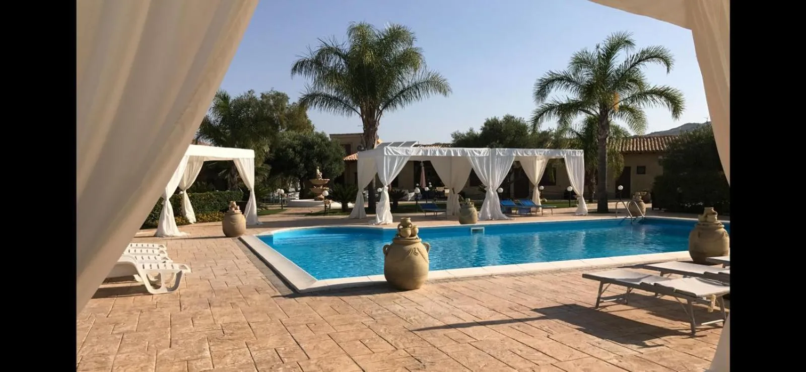 Pool view in Villa Alisia