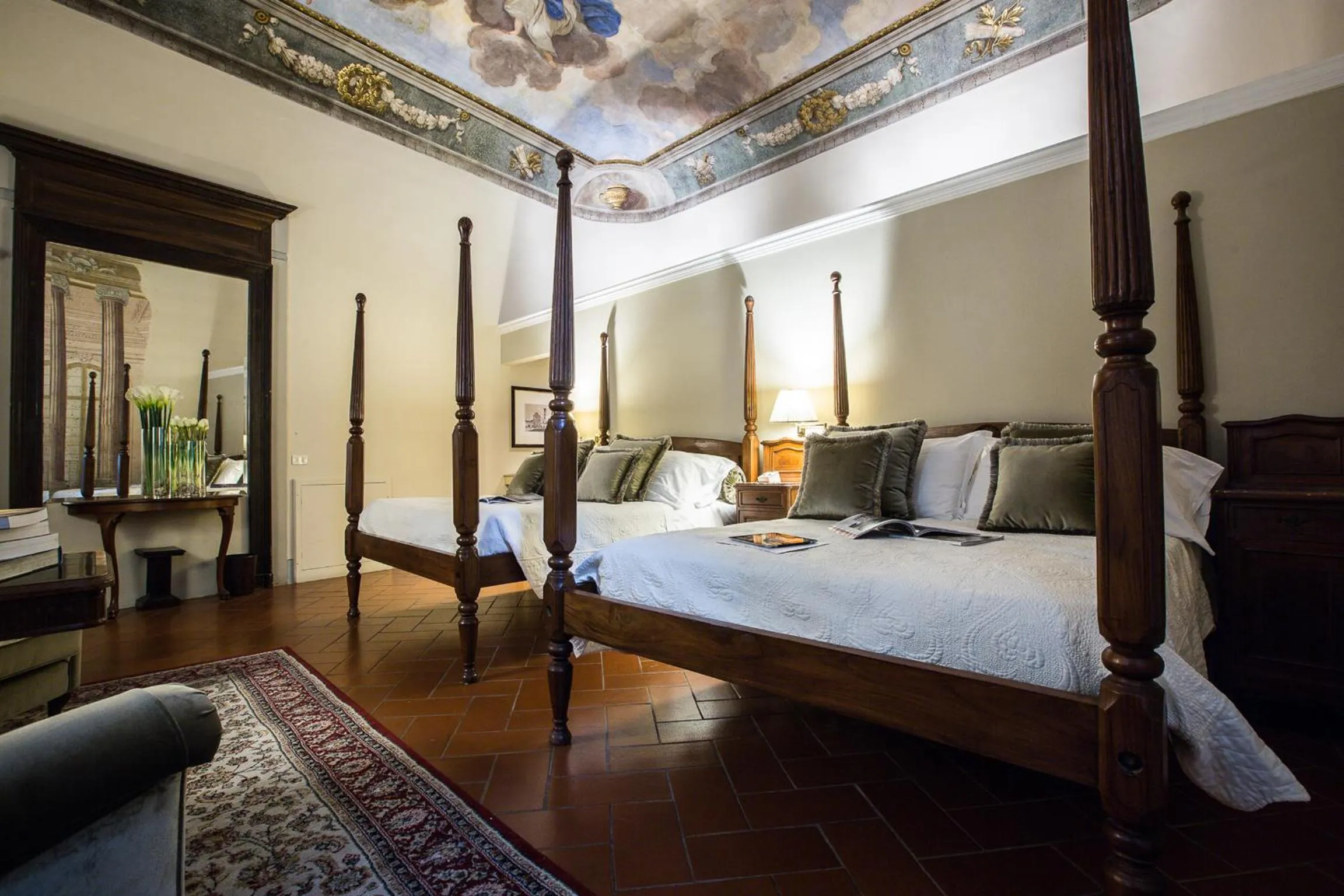 Bedroom, Bed in Hotel Burchianti