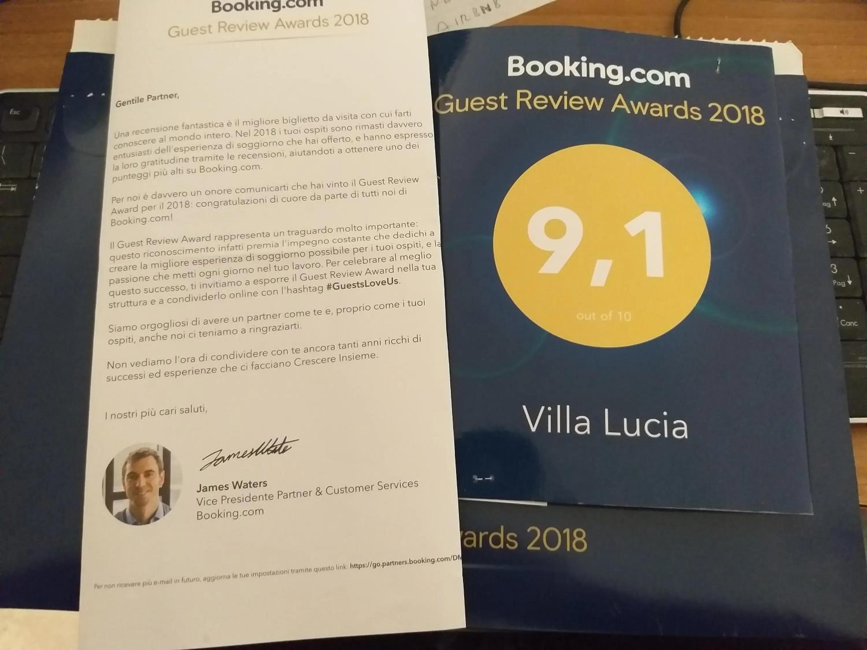 Staff in villa lucia