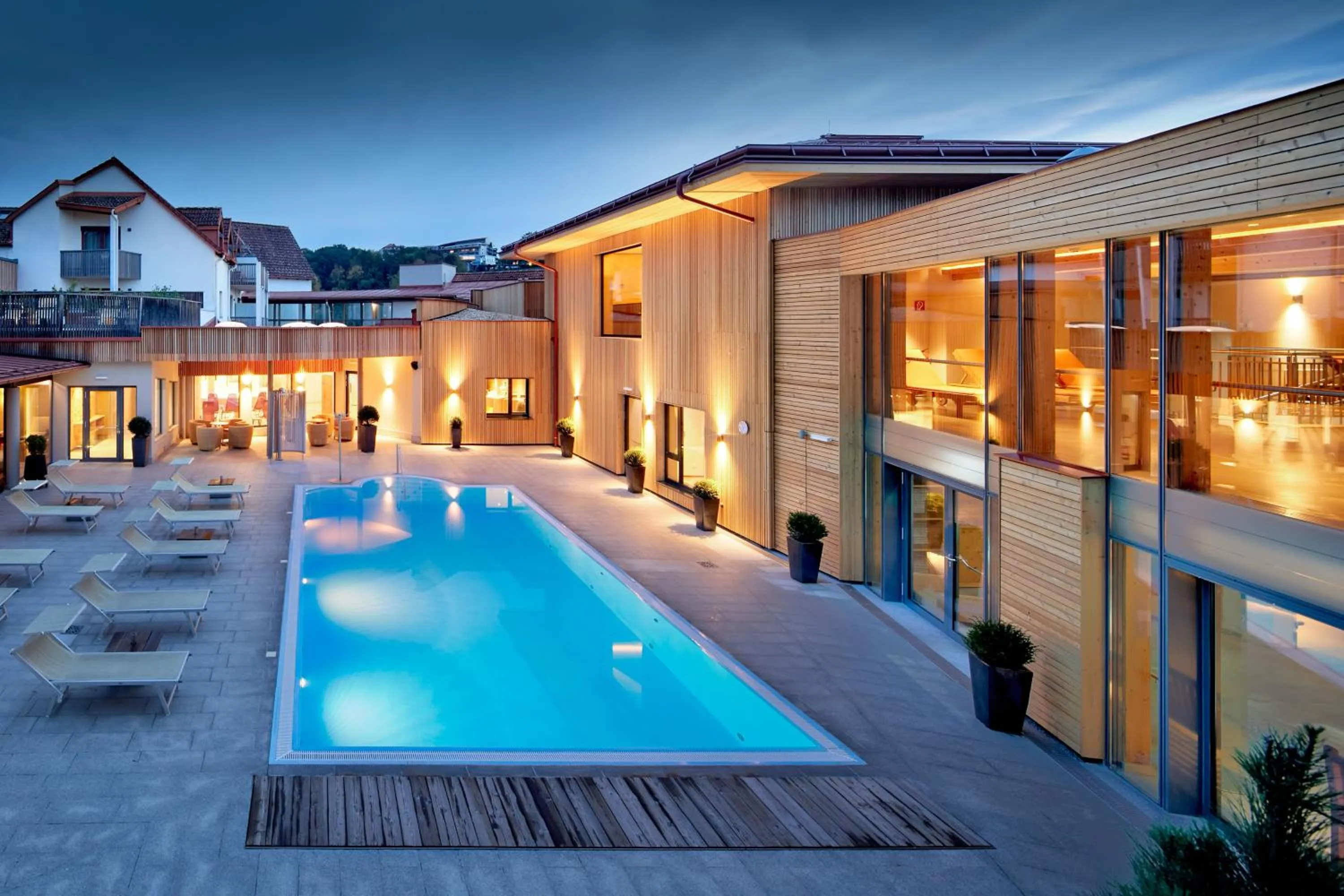 Pool view in Ayurveda Resort MANDIRA