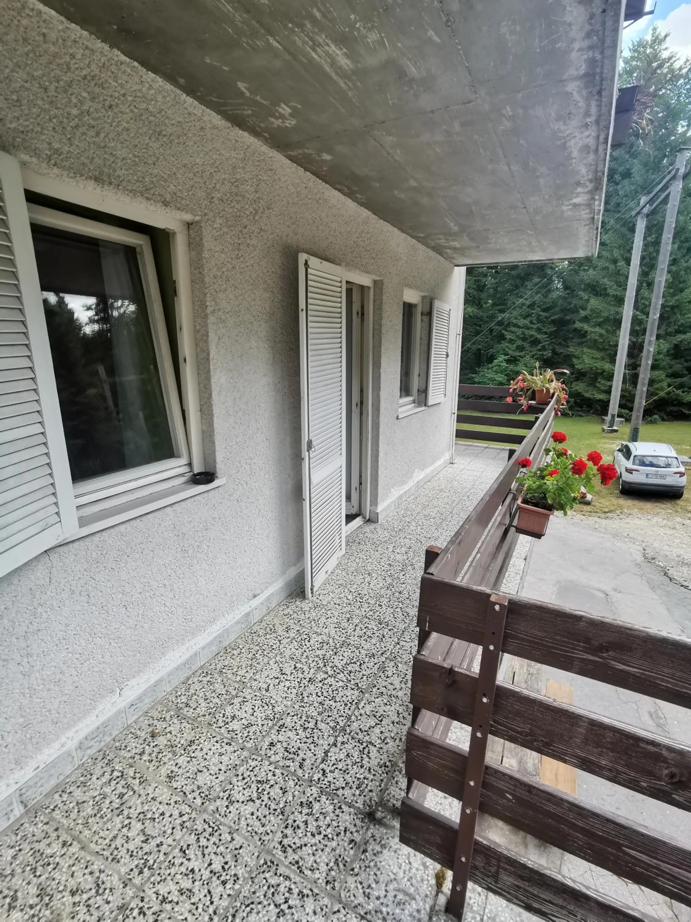 Balcony/Terrace in Hostel pod Voglom