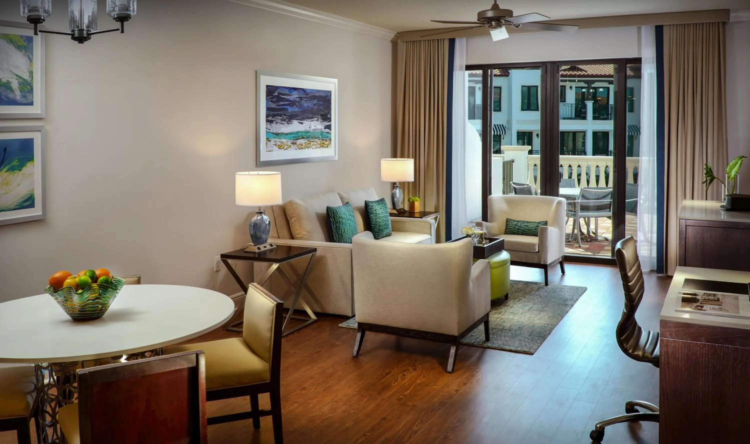 Living room in Naples Bay Resort and Marina